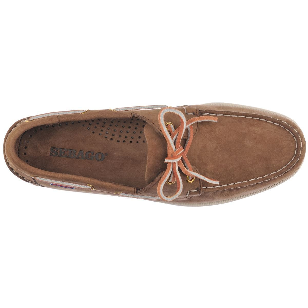 Sebago Docksides Portland Nubuck Boat Shoes in Brown Dk-Yellow Gold at Nordstrom - 2