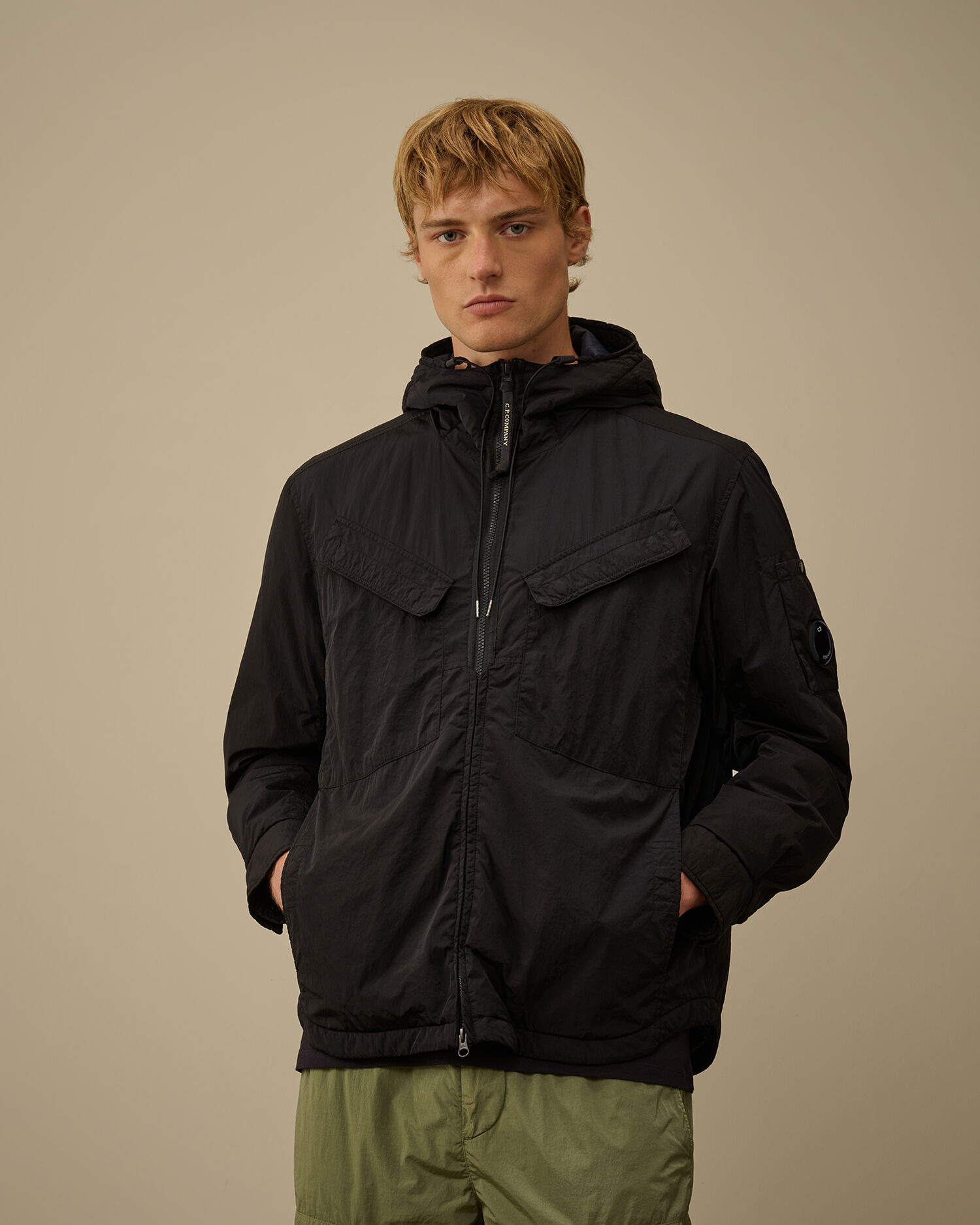 Chrome-R Hooded Zipped Overshirt - 3