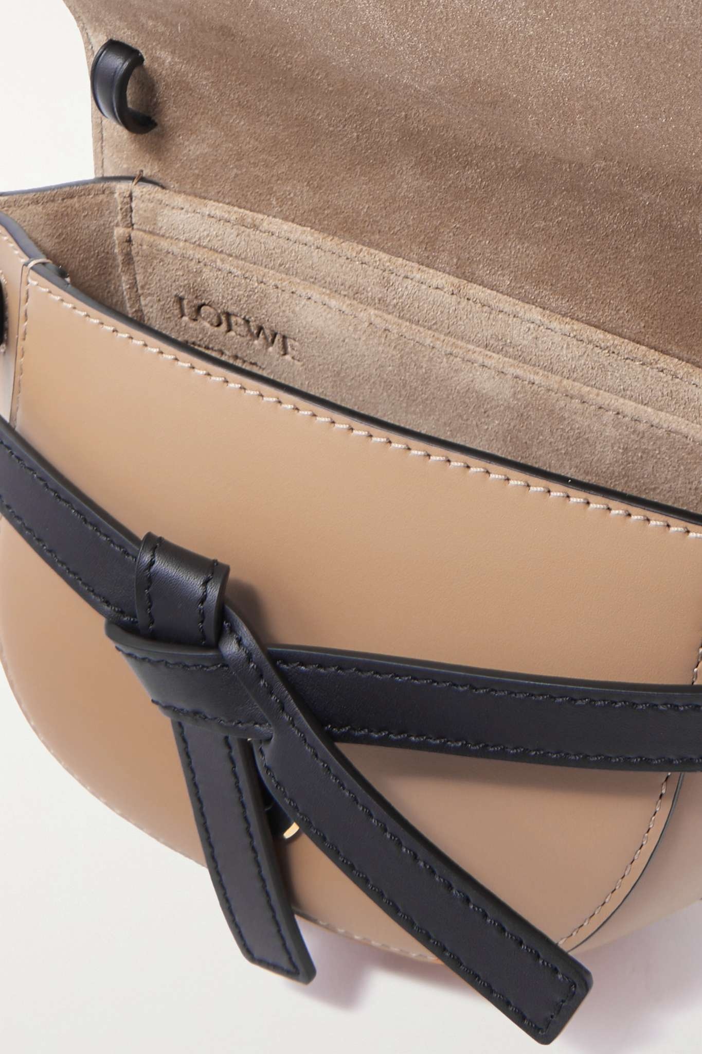 Loewe Gate Dual mini two-tone leather shoulder bag