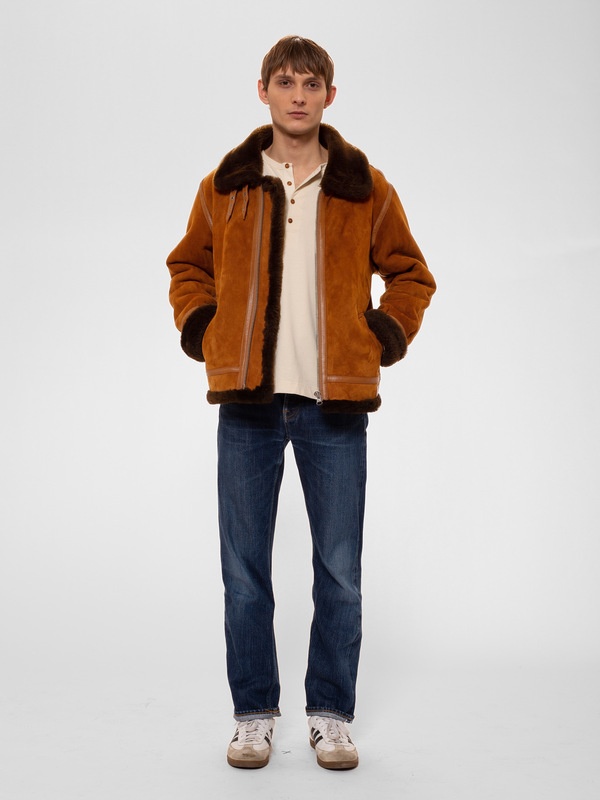 Sylvester Shearling Jacket Light Brown - 2