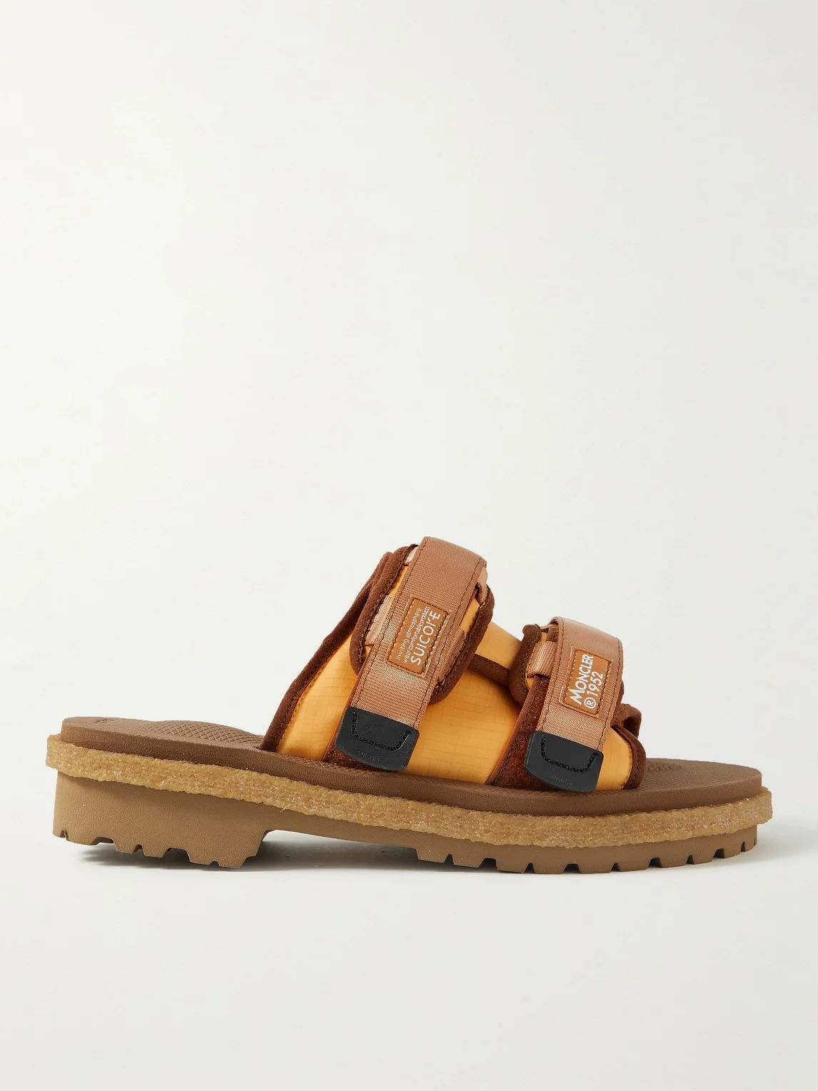 Suicoke 2 Moncler 1952 Moto Mountain Ripstop and Rubber Slides - 1