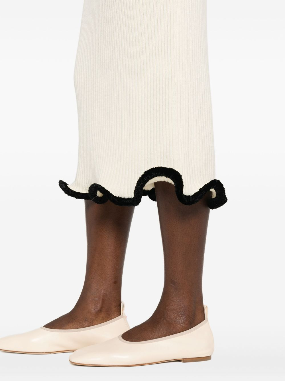 asymmetric midi skirt - 5
