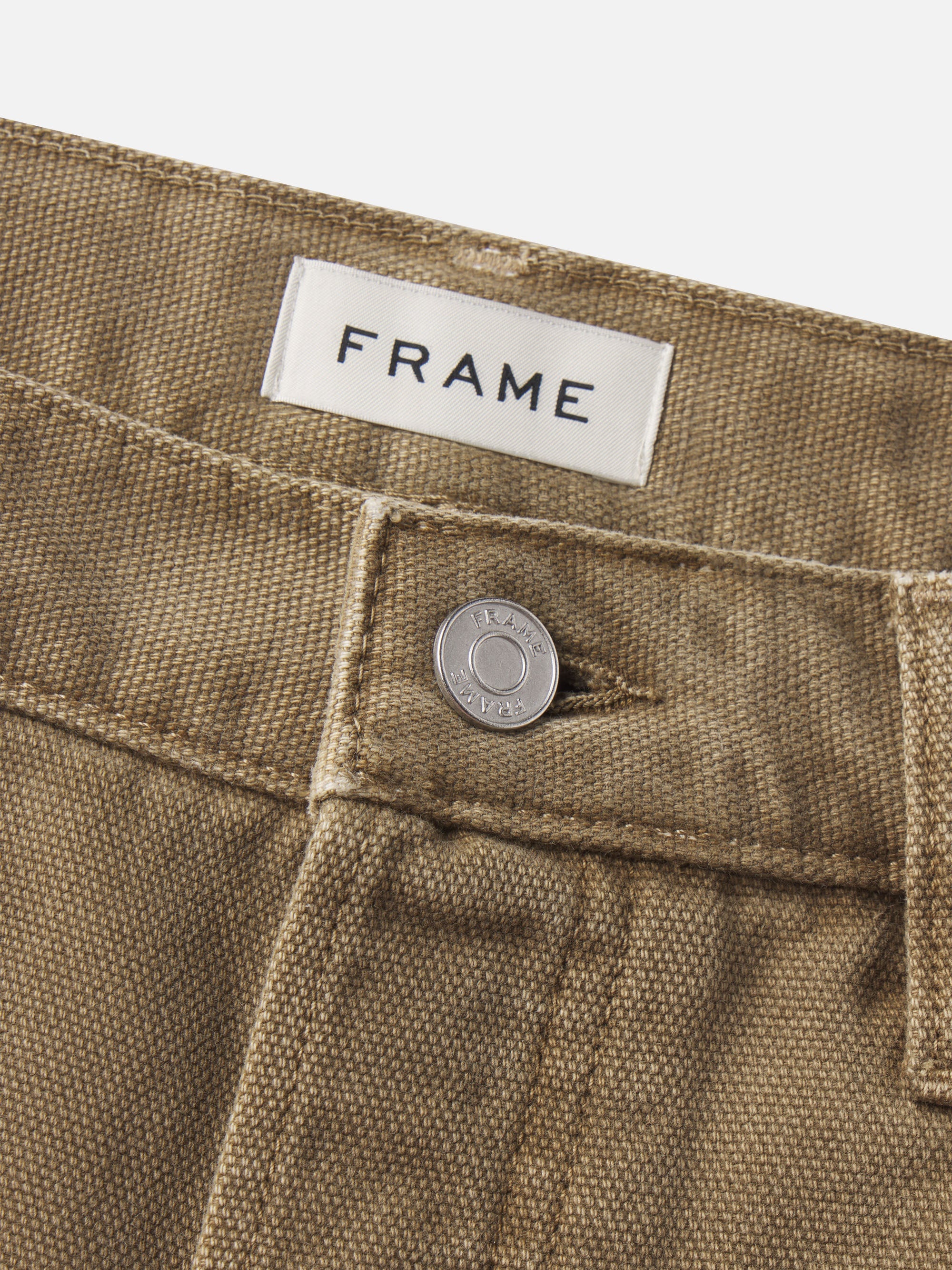 Relaxed Short Raw Hem in Light Brown - 7