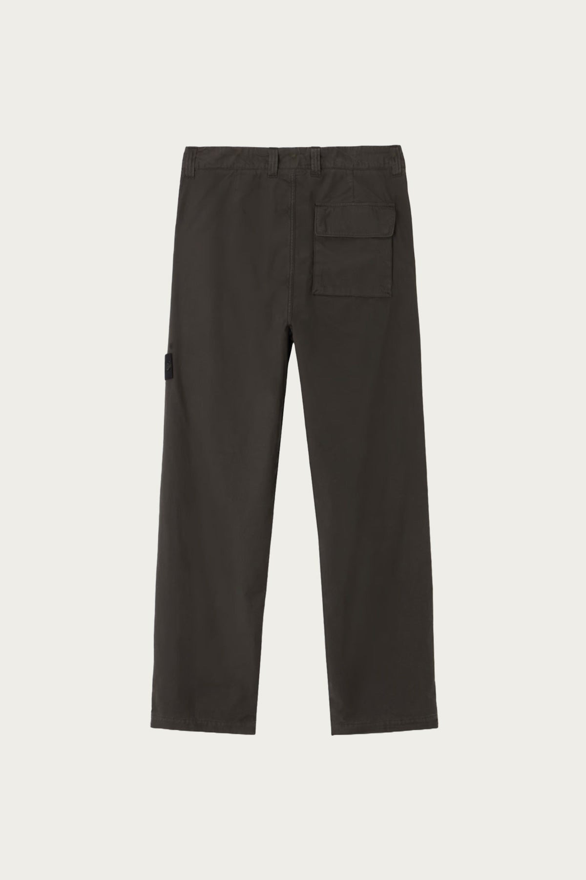 Canvas Weave Cotton Trousers - Lead Grey - 2