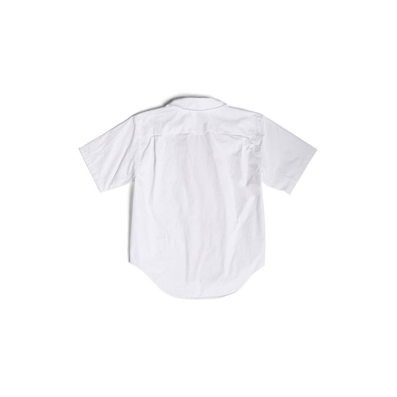 BALENCIAGA Men's Trompe L'œil Short Sleeve Shirt in White outlook