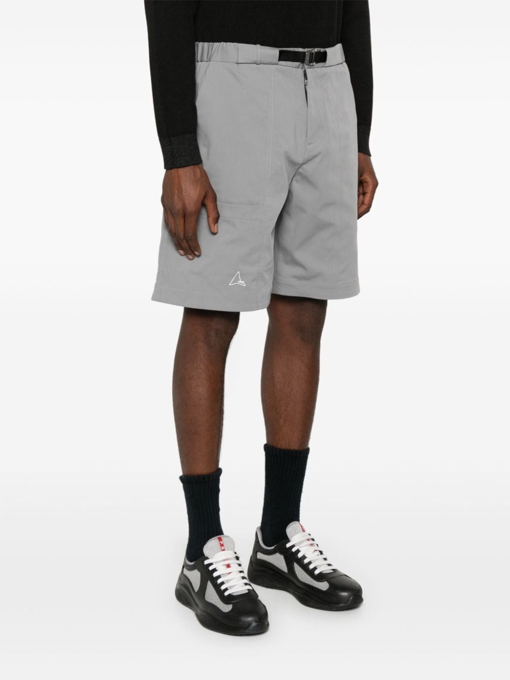 logo-print shorts - 3