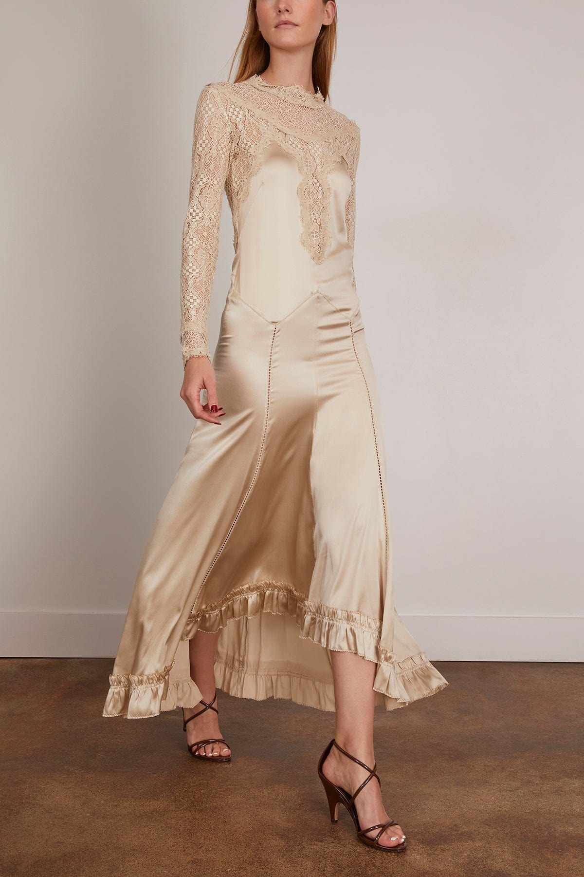 Dolores Dress in Champagne - 2