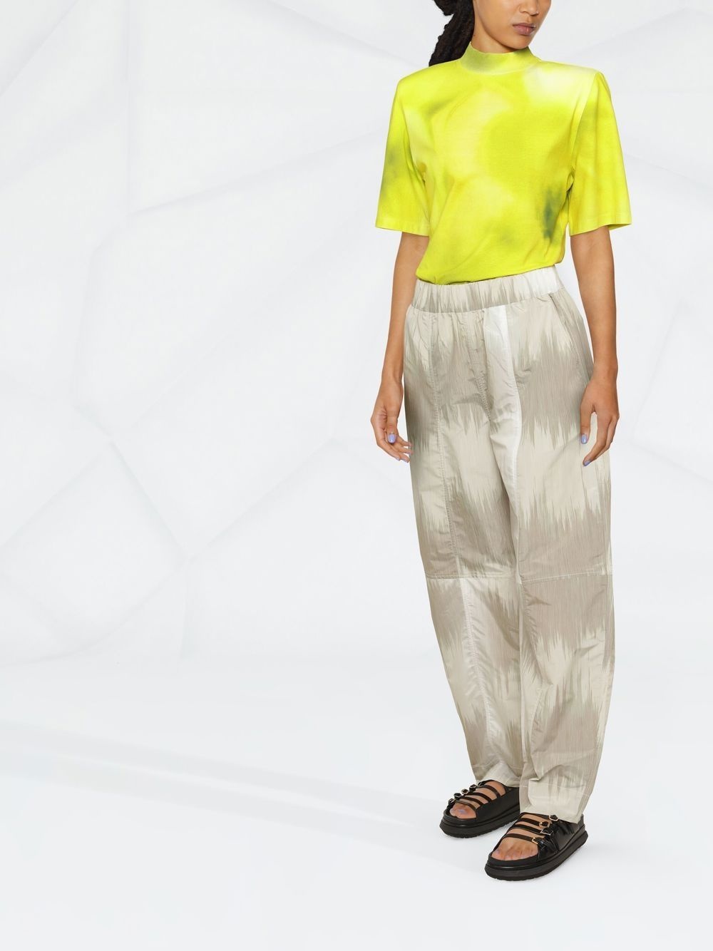 curved shell trousers - 2