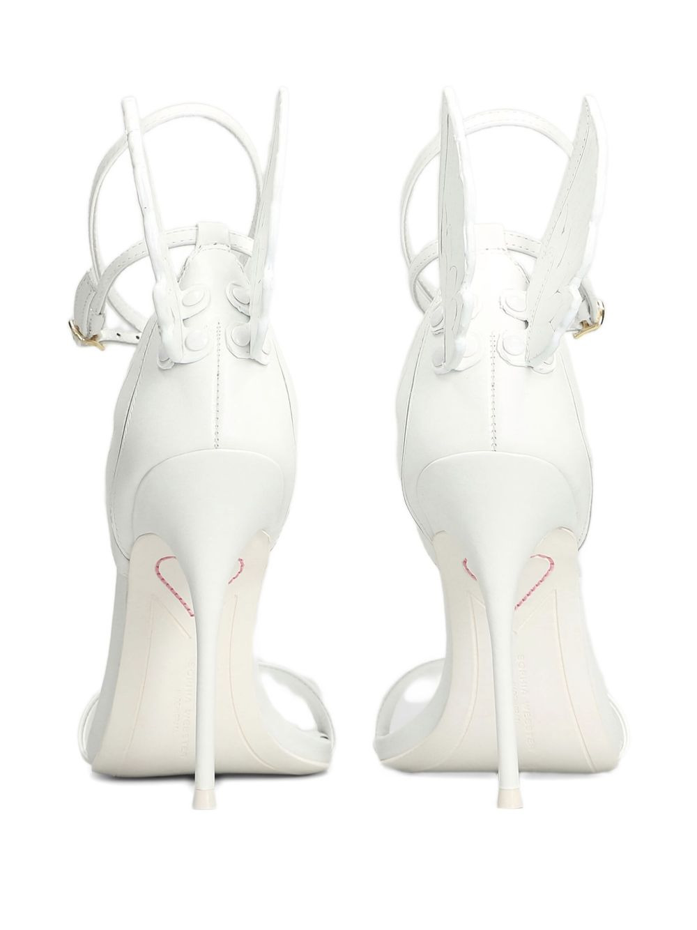 100mm Cherub wings-detail heeled sandals - 3