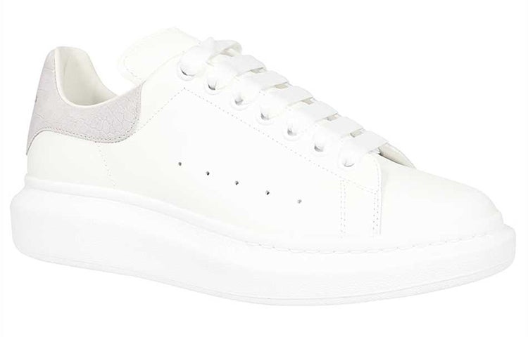 Alexander McQueen Oversized Sneaker 'White Light Grey Crocodile' 625162WHZ4K9419 - 3