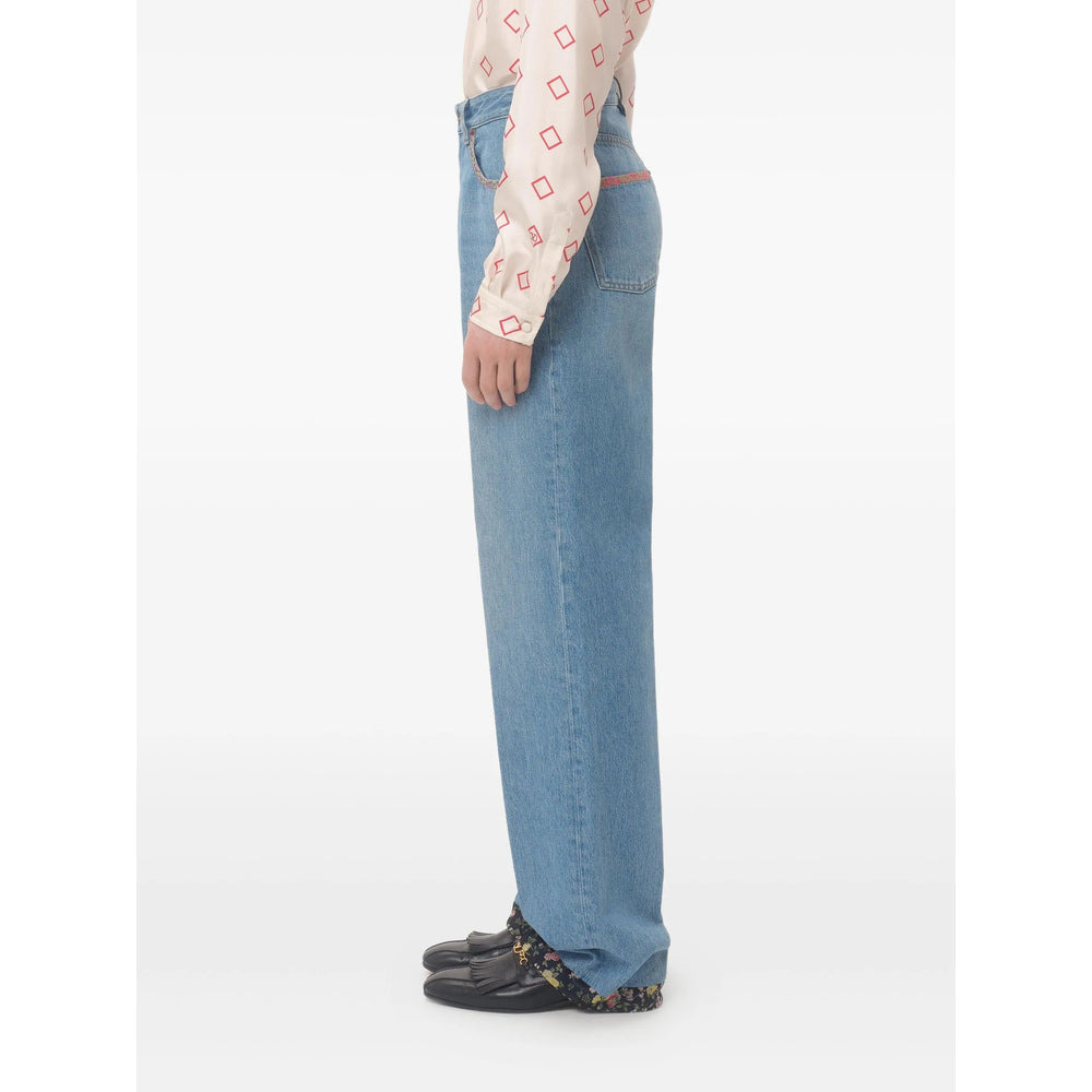 Valentino Blue Denim - Regular & Straight-Leg Jeans Men - 4