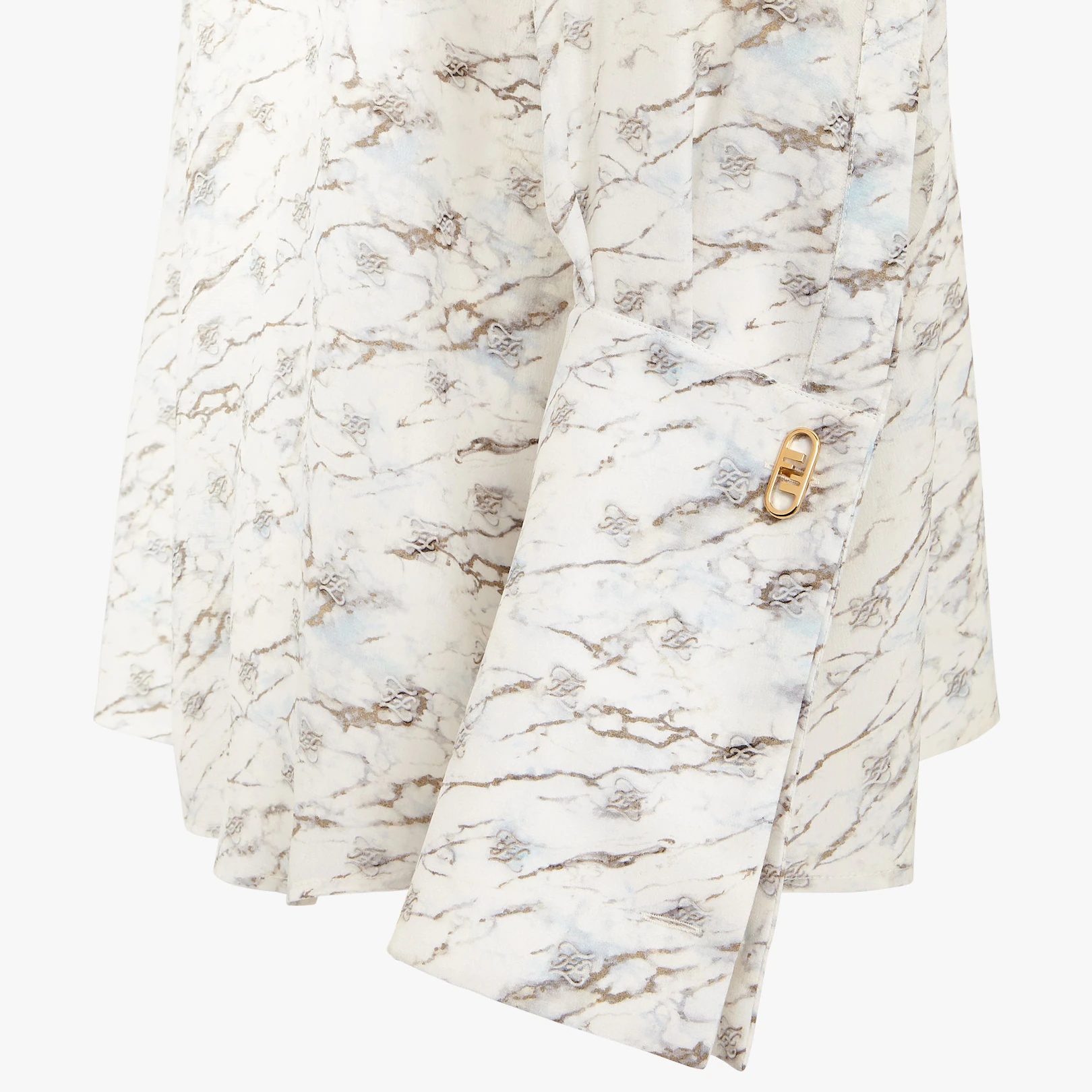 White satin crêpe shirt - 3
