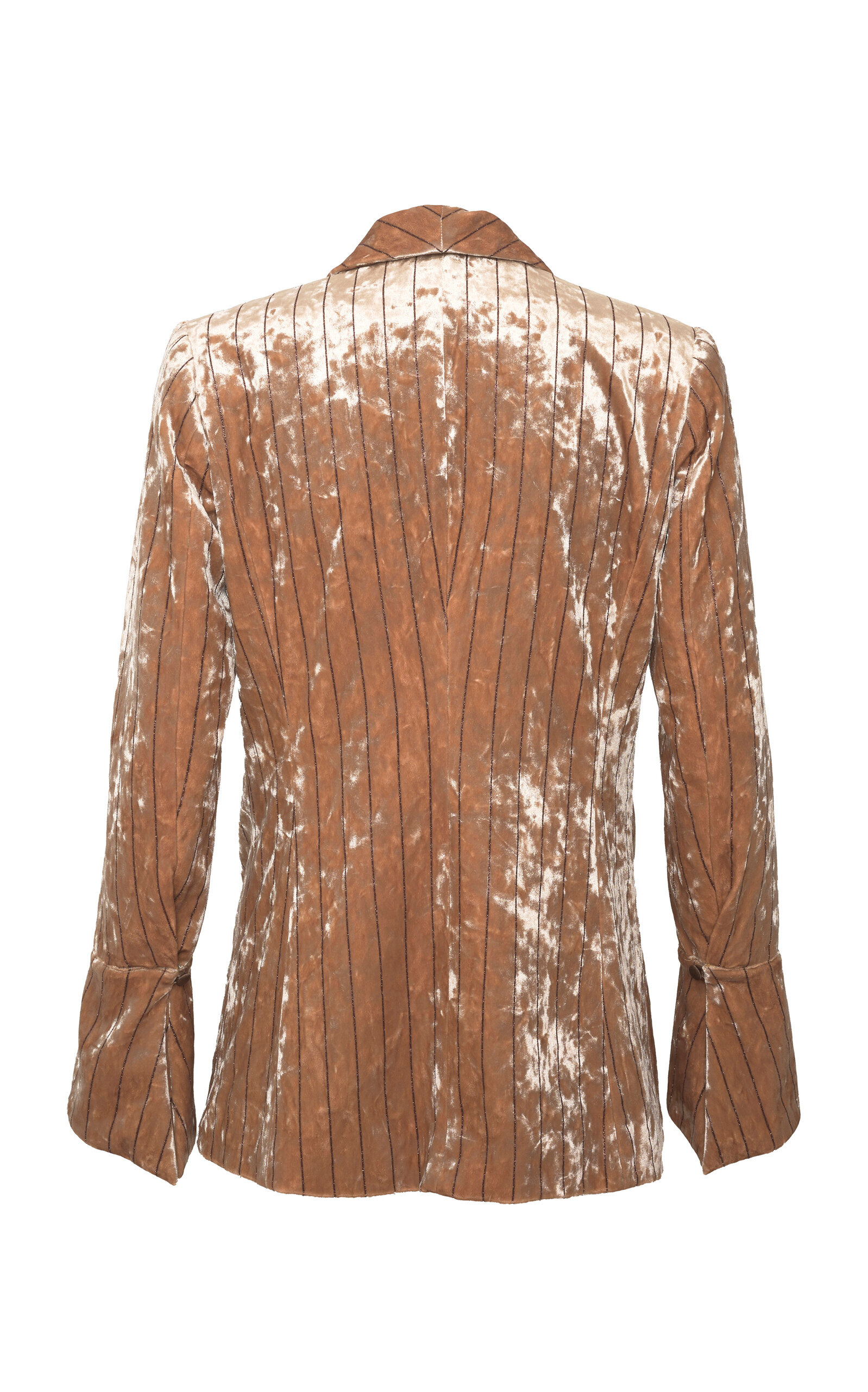 Quarzo Striped Stretch-Velvet Blazer neutral - 3