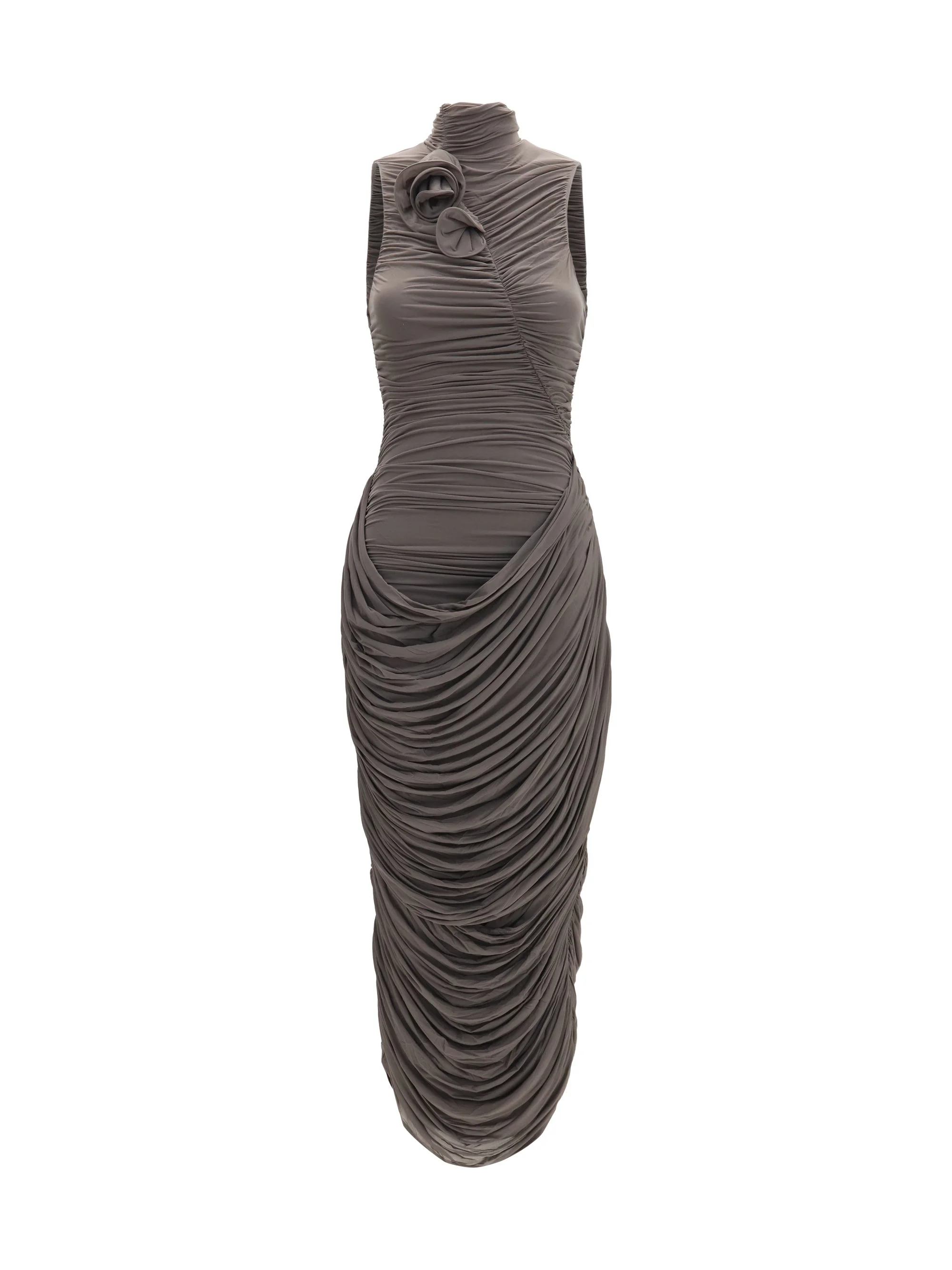 Magda Butrym Women Pf26 Dress 53 Brown - 1