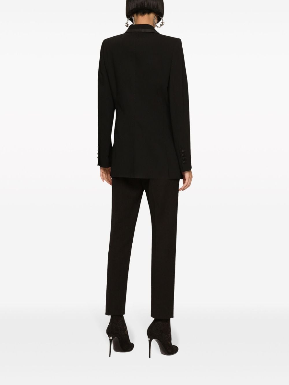 peak-lapels single-breasted blazer - 3
