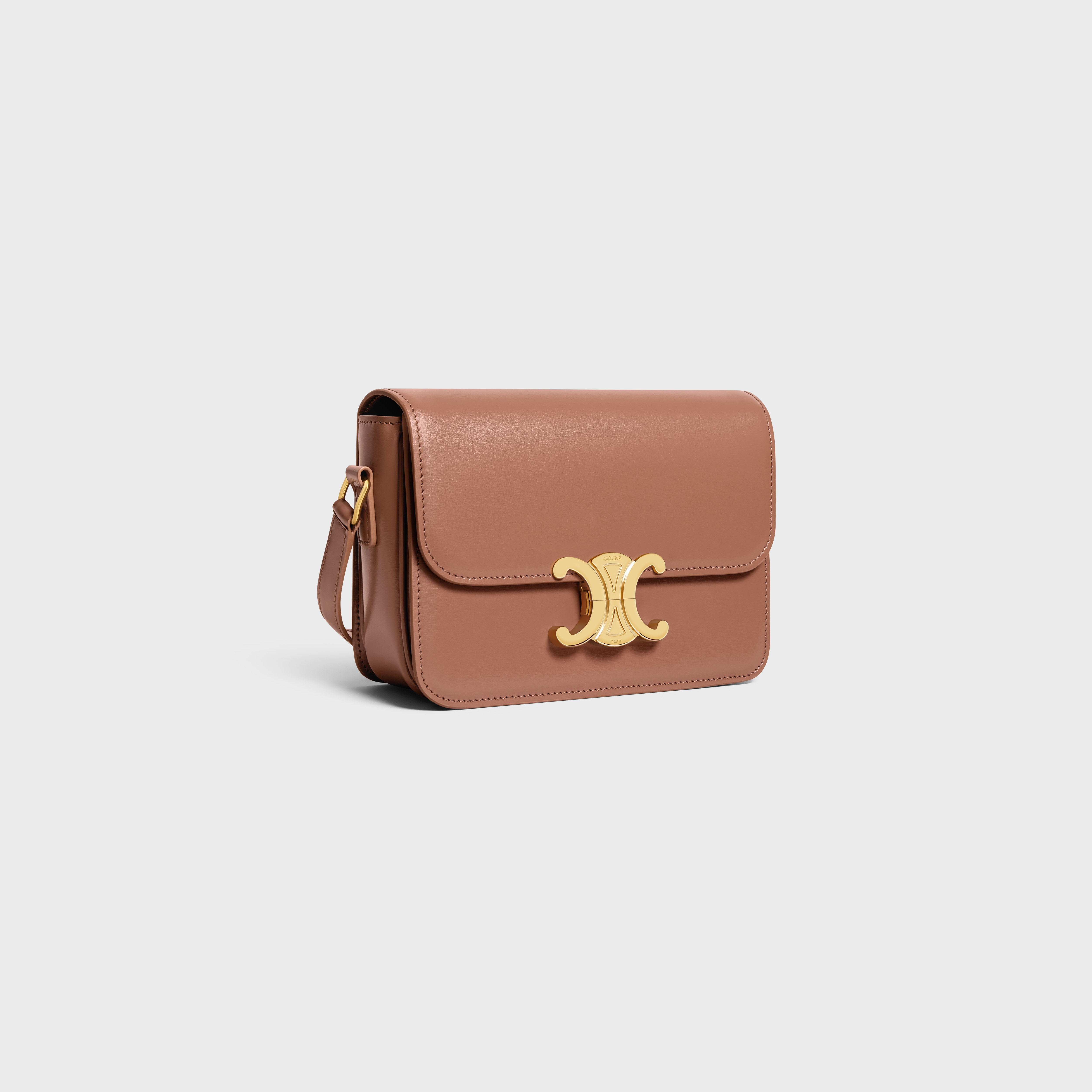 Teen triomphe bag in shiny calfskin cheap