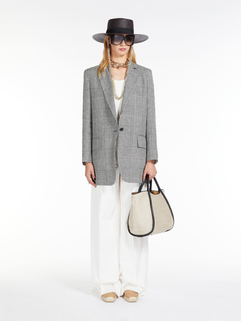 MARINESSTRAW Woven straw tote bag 1