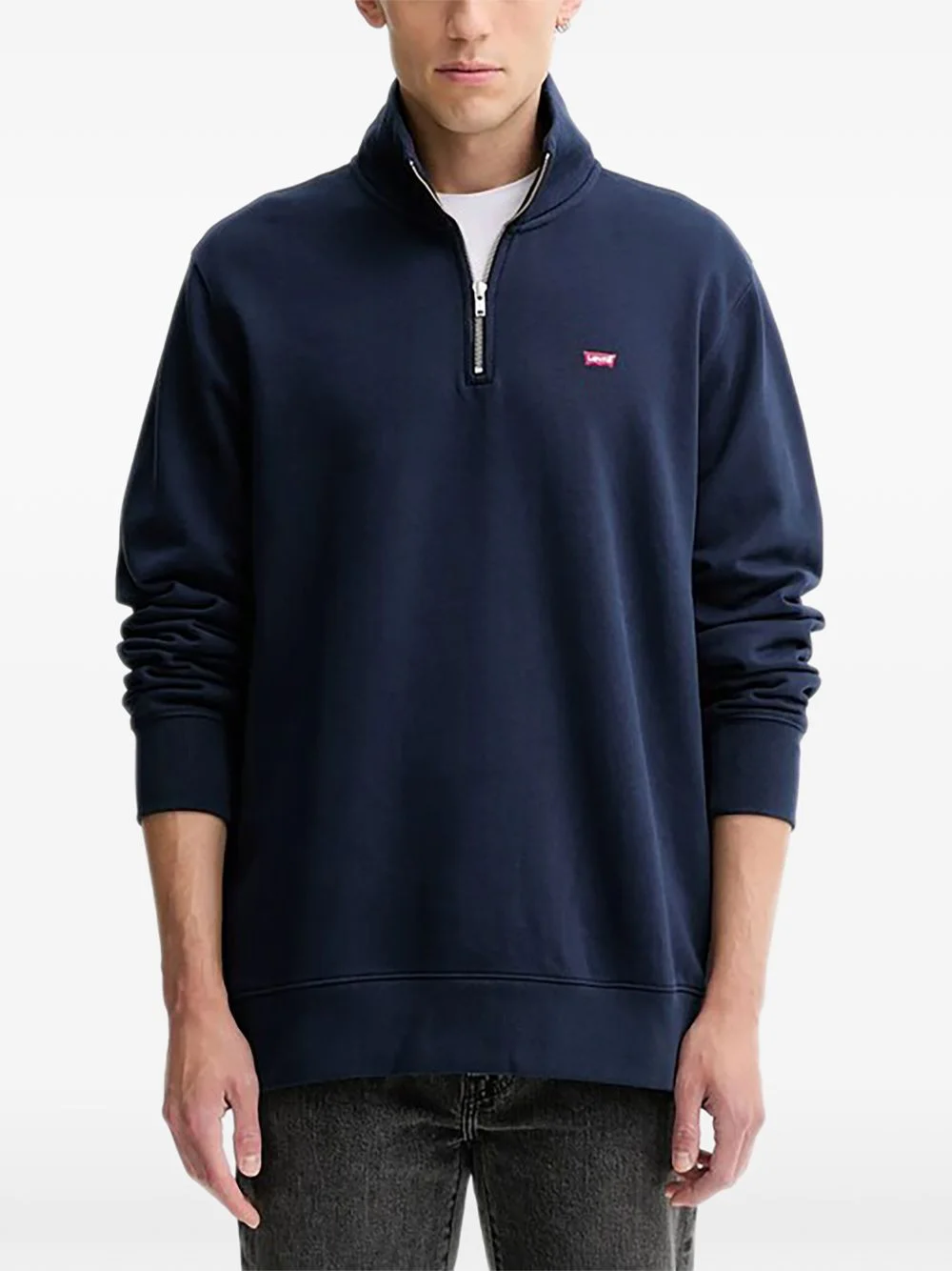zip-fastening sweater - 1