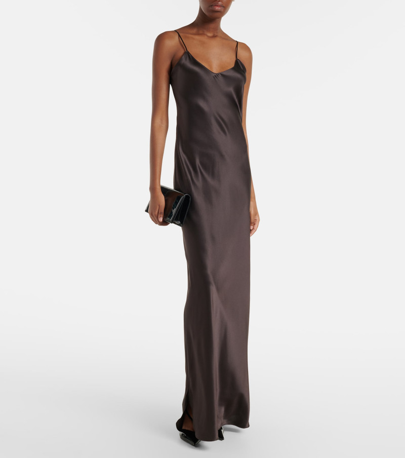 NILI LOTAN Cami silk charmeuse slip dress outlook