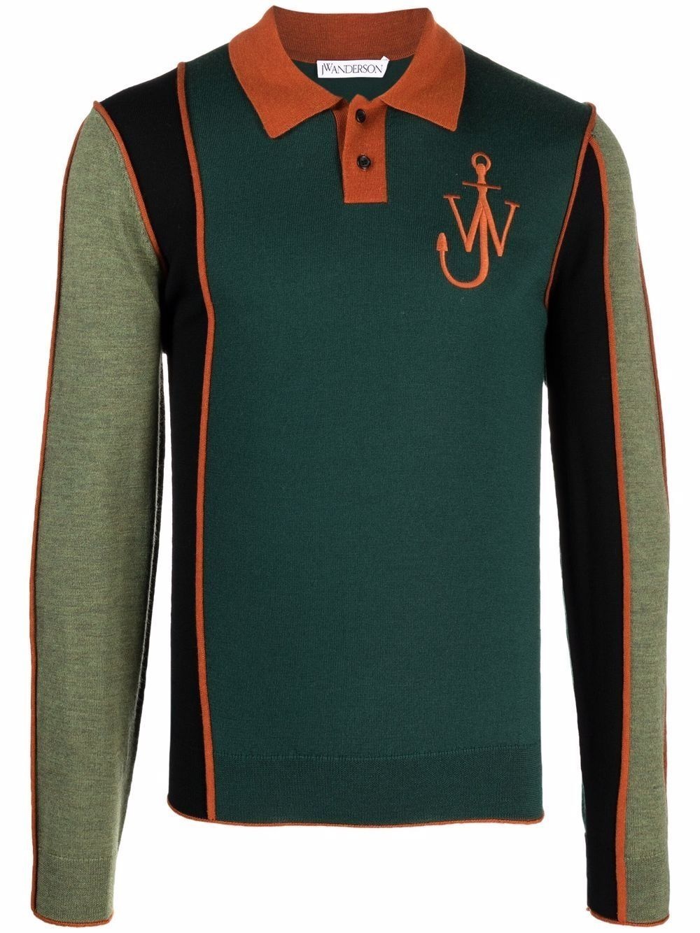 JW colourblock polo jumper - 1