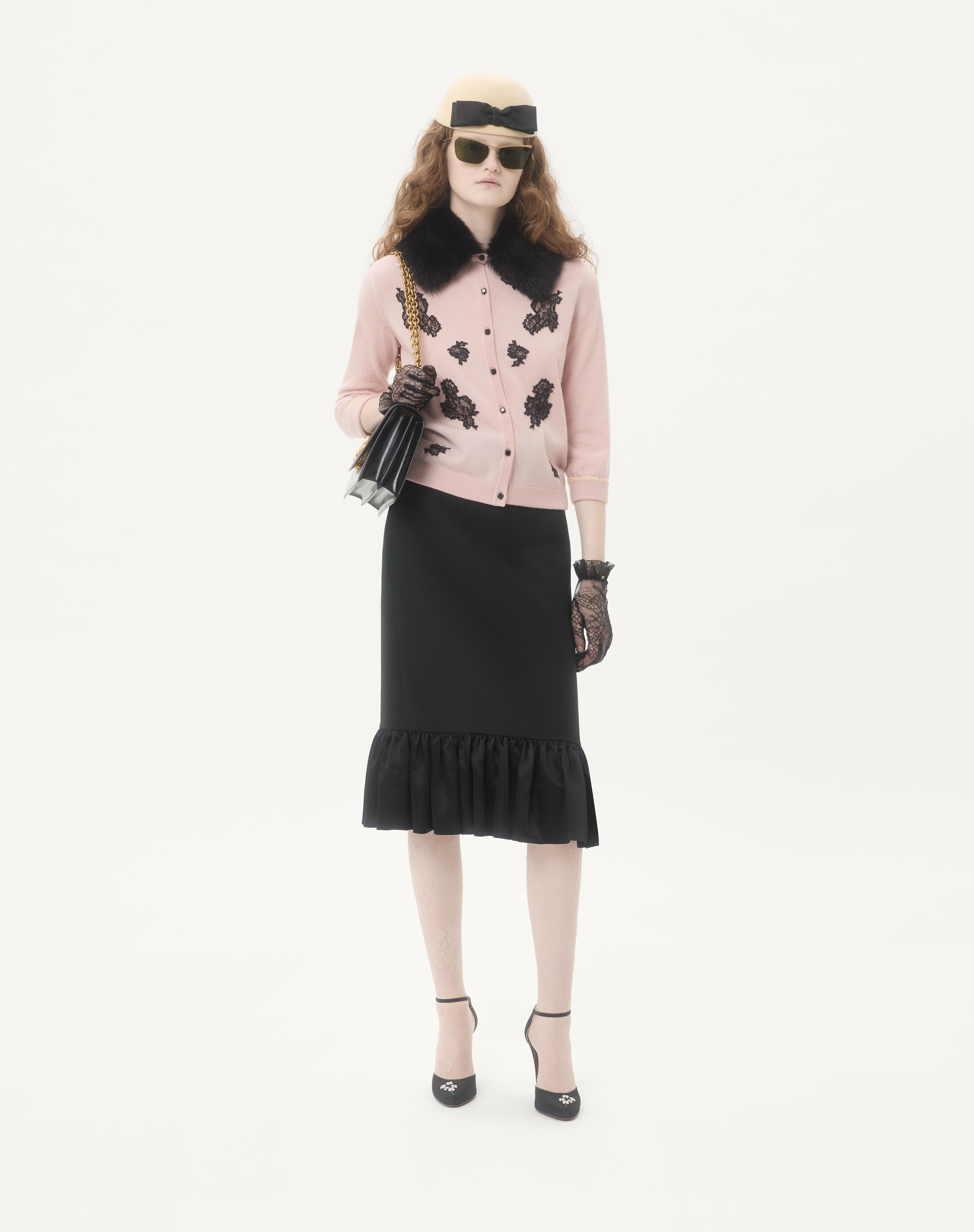 CARDIGAN WITH SHEARLING COLLAR - 2