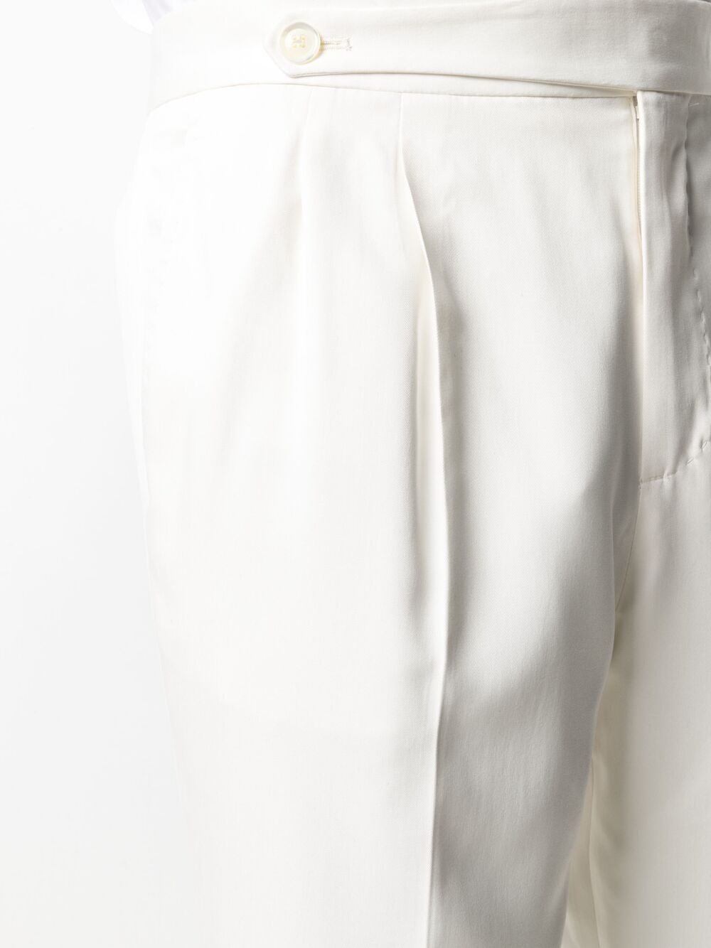 pleated silk trousers - 5