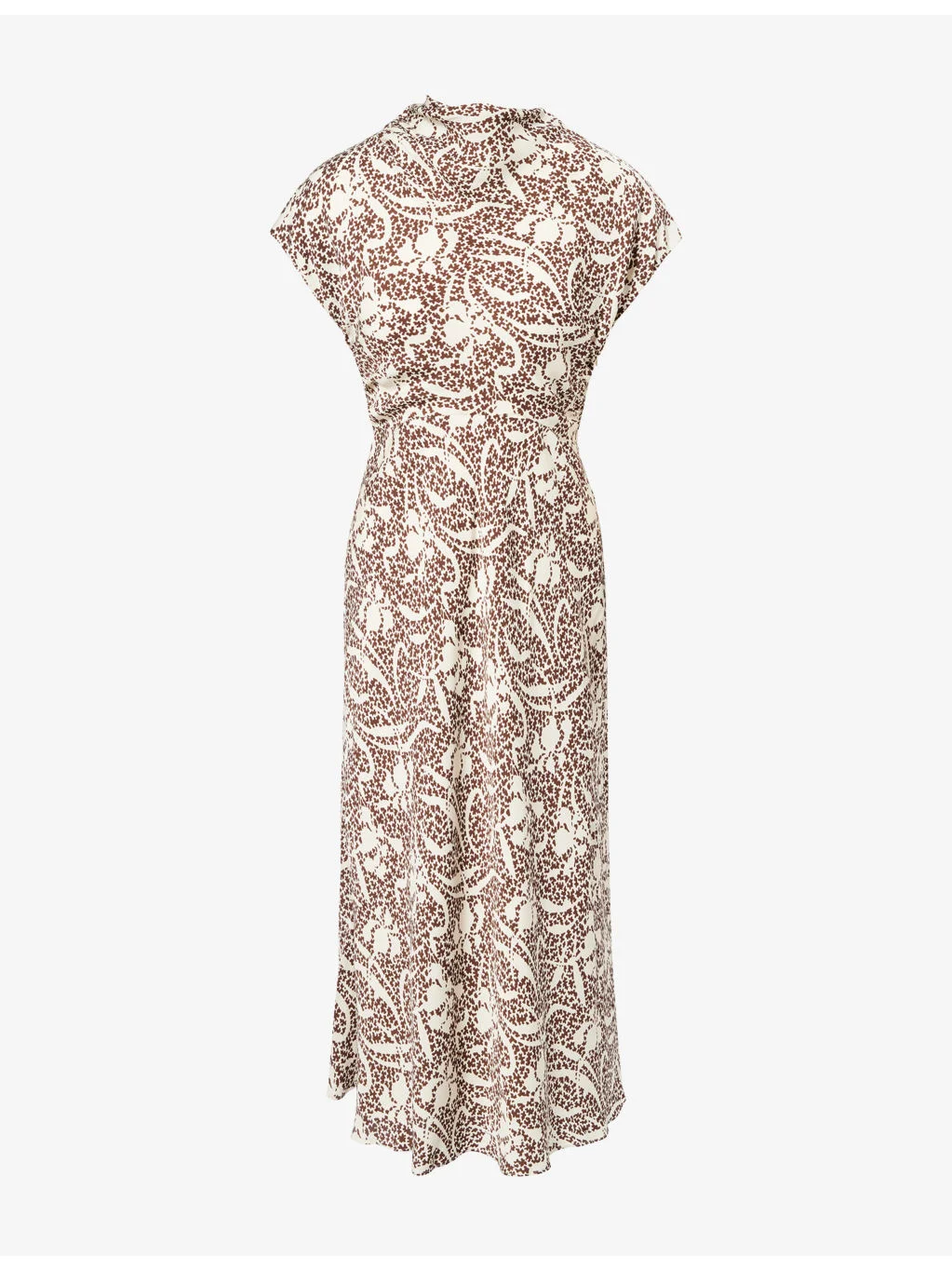 Asymmetric Graphic-Pattern Woven Maxi Dress - 1