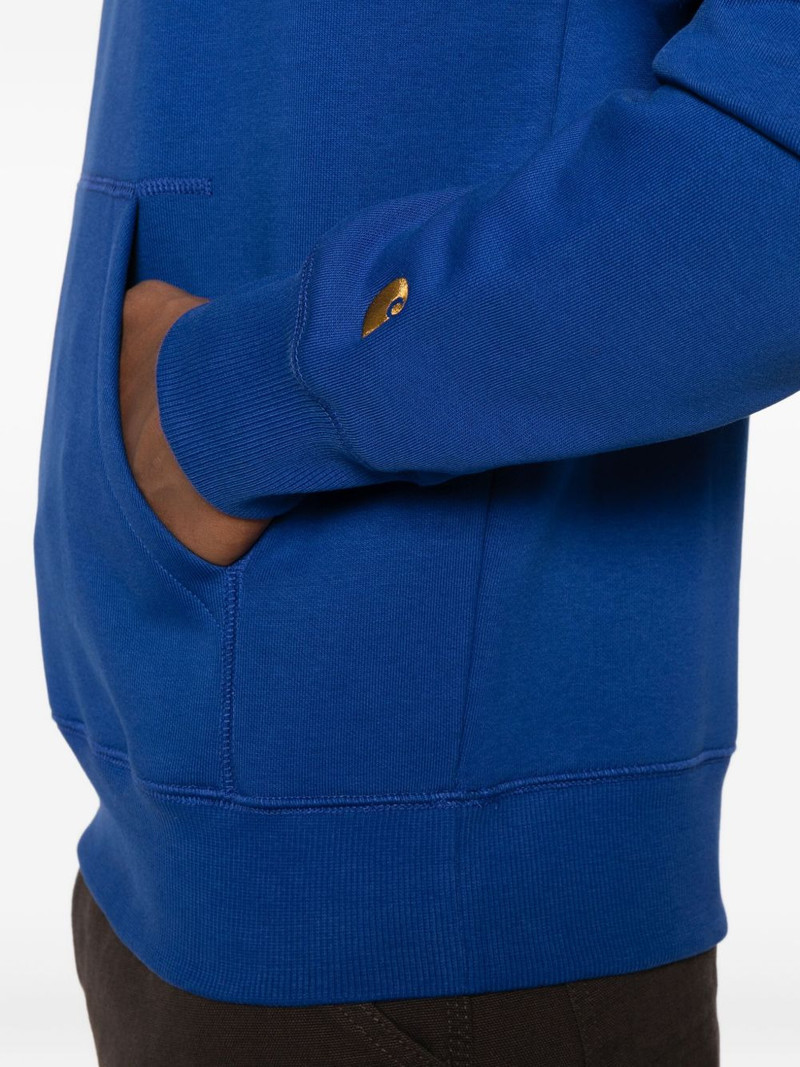 logo-embroidered hoodie 5