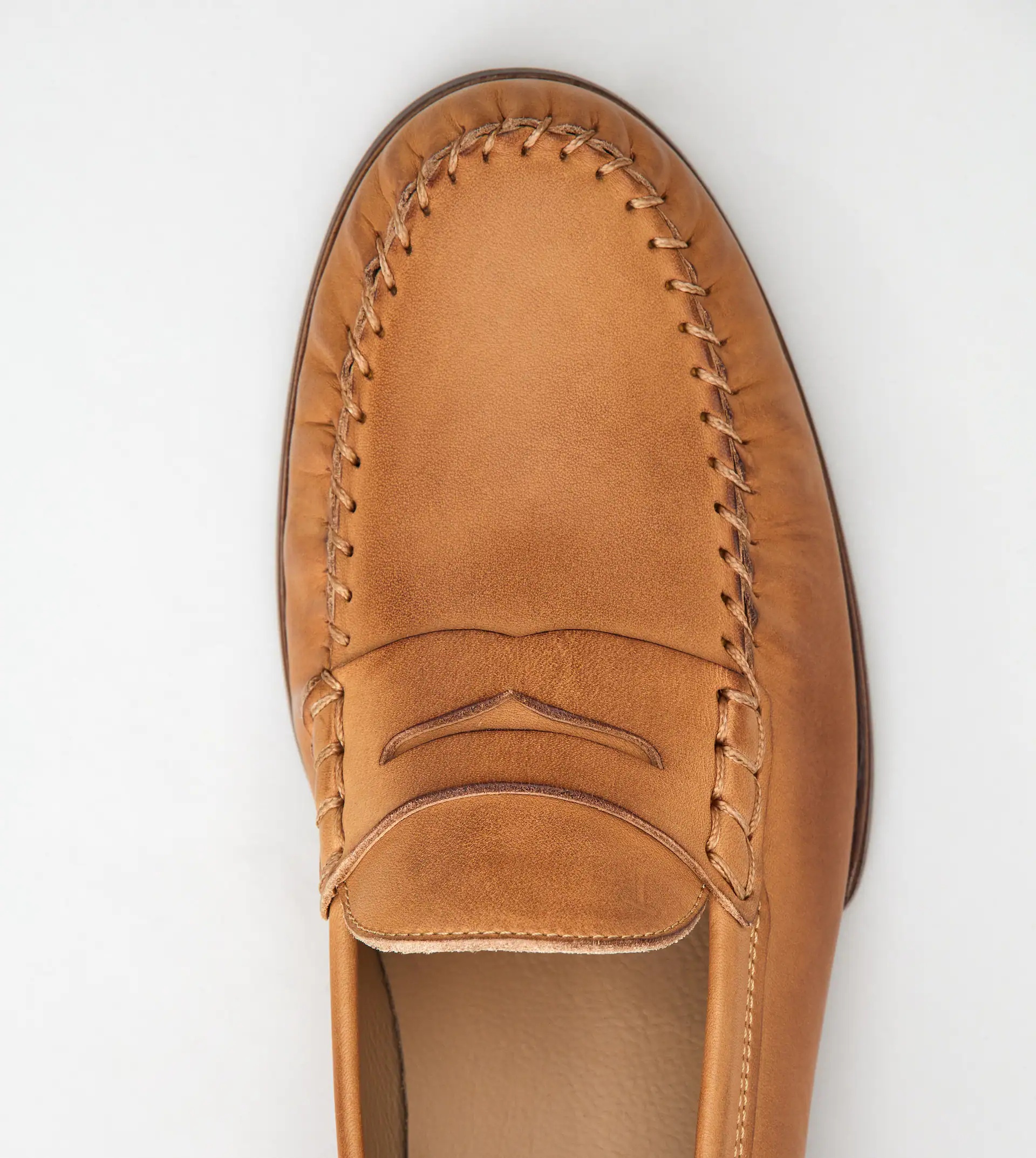 LOAFERS IN LEATHER - BROWN - 3