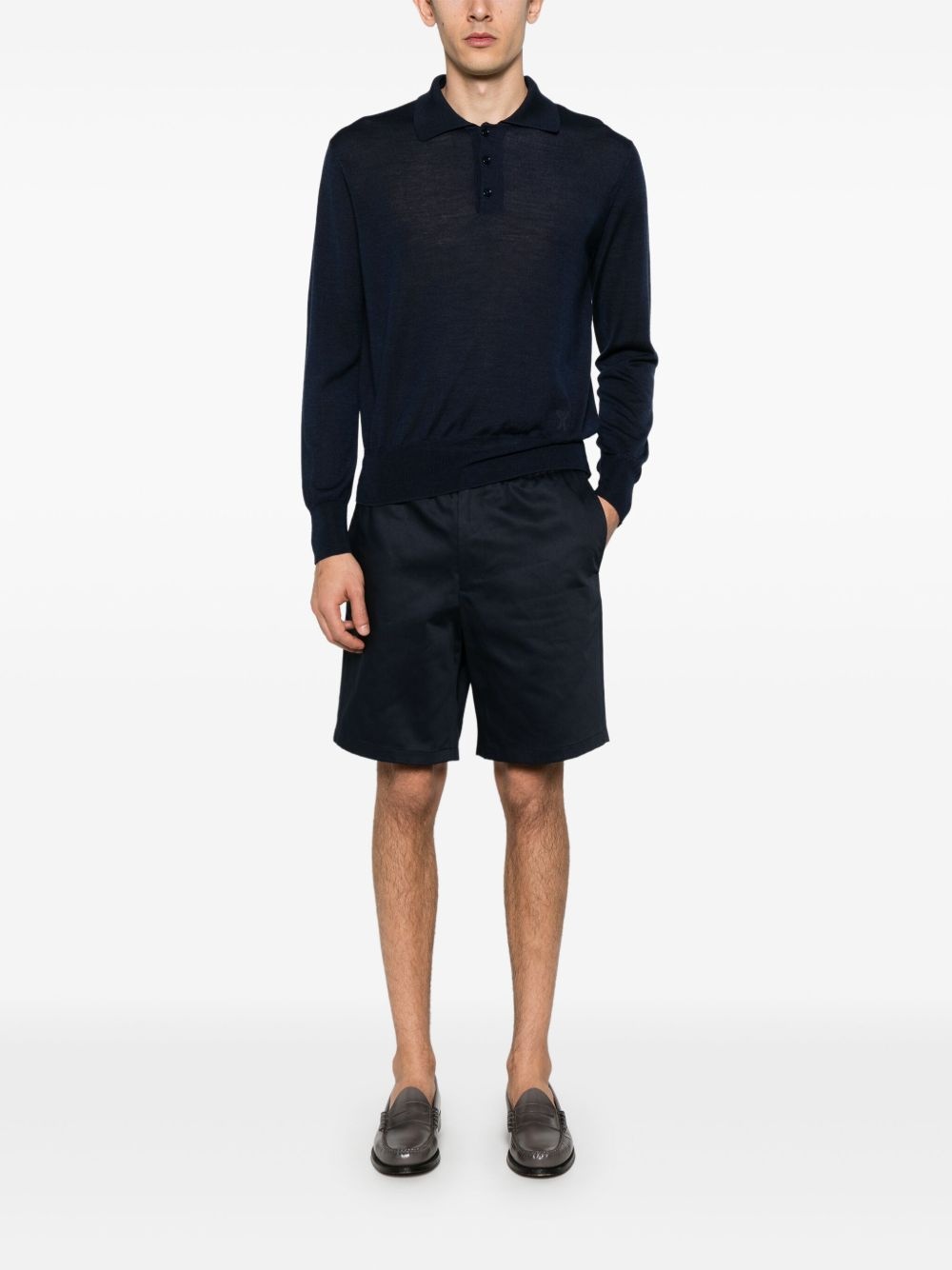 fine-knit polo shirt - 2