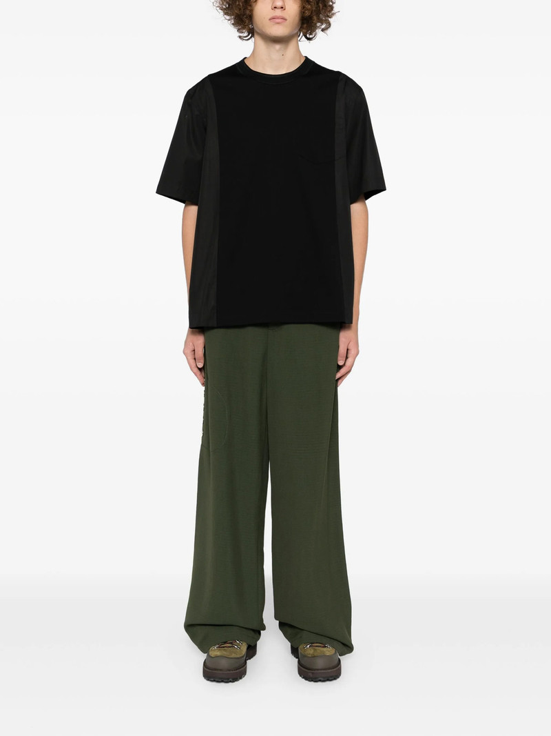 sacai Poplin Cotton Jersey T-Shirt outlook