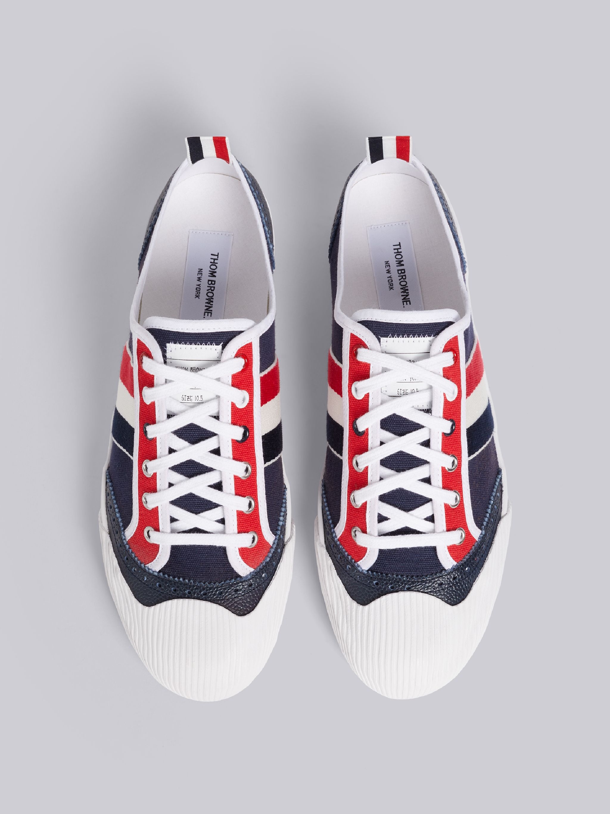 Rwb Canvas Broguing Sneakers  - 4