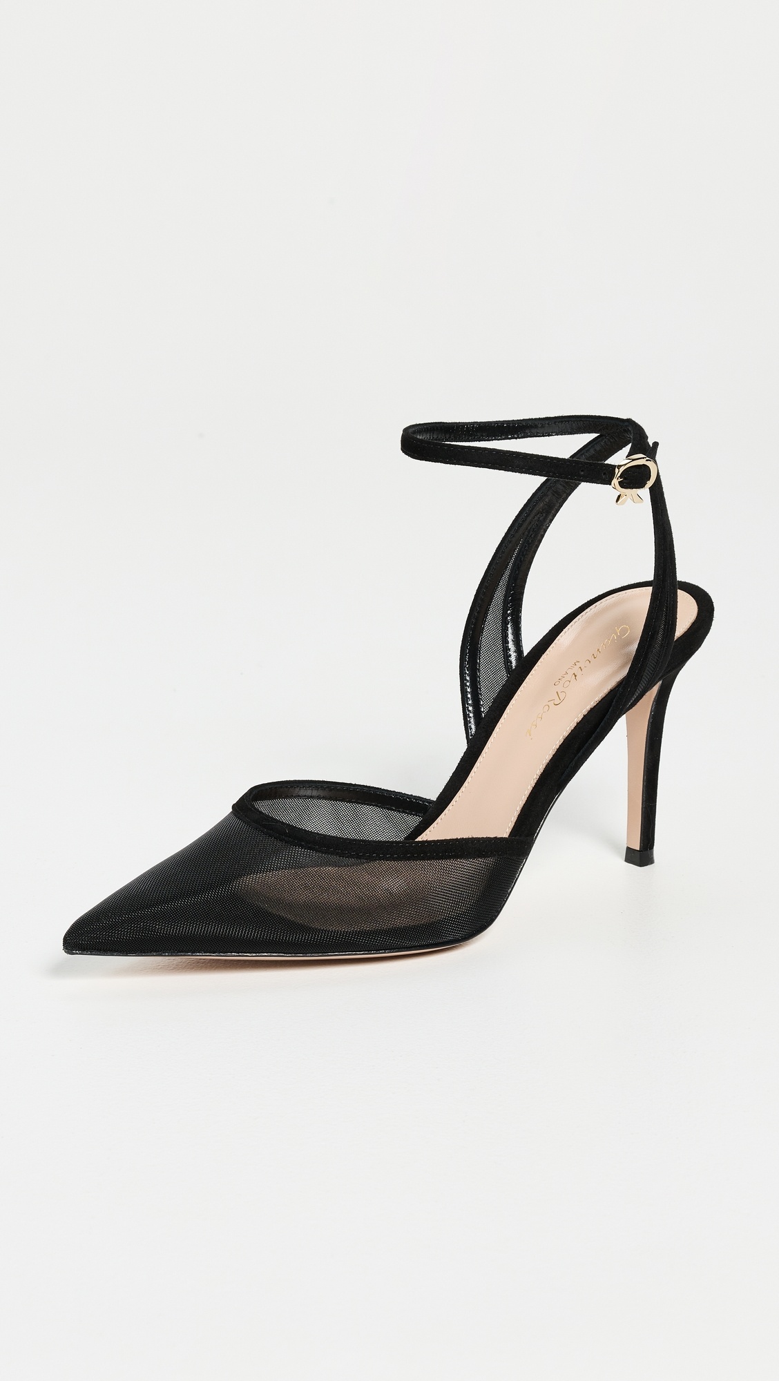 Sienna D'Orsay Organza + Camoscio Heels 85mm - 2