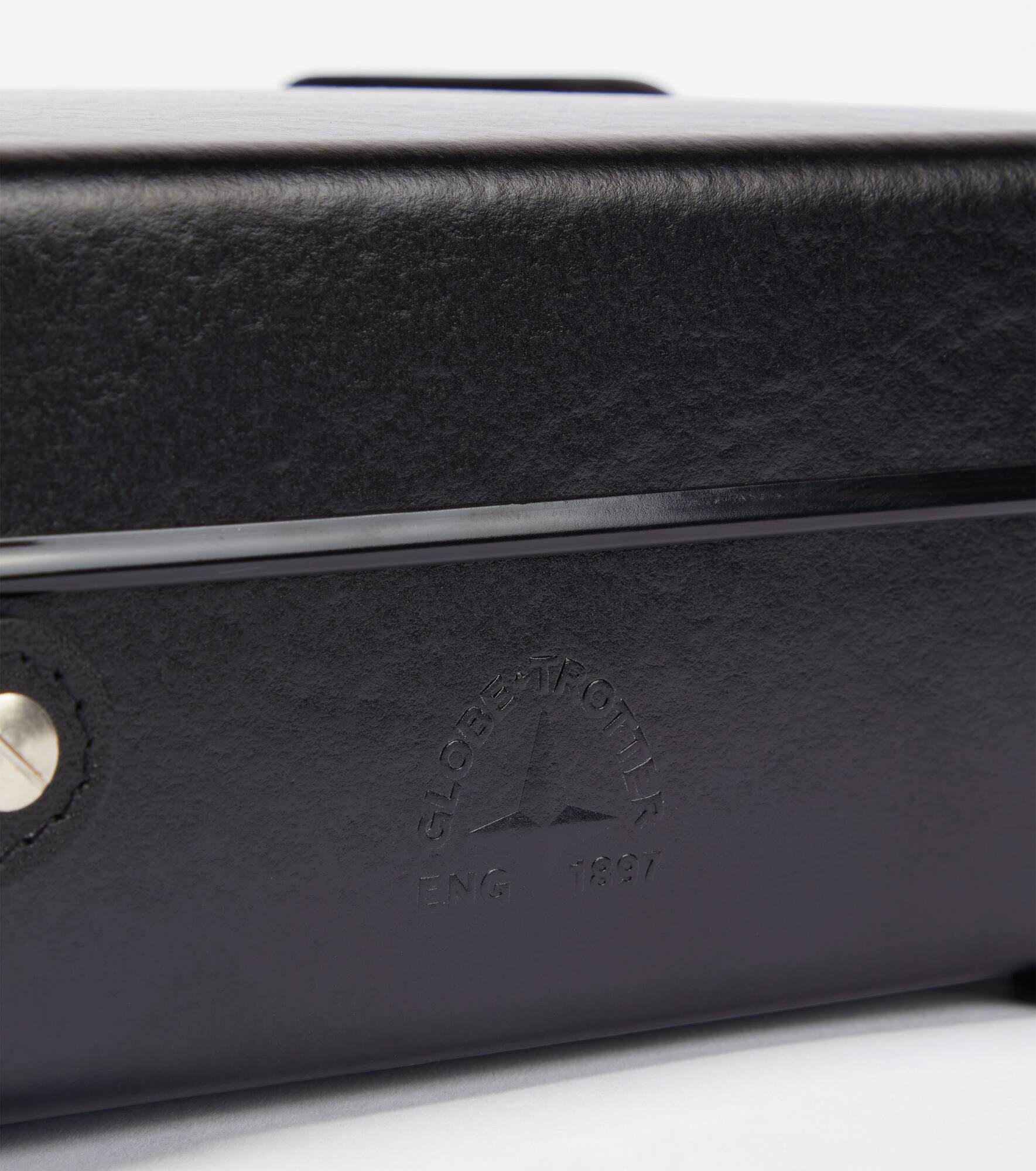 Centenary leather-trimmed watch case - 4