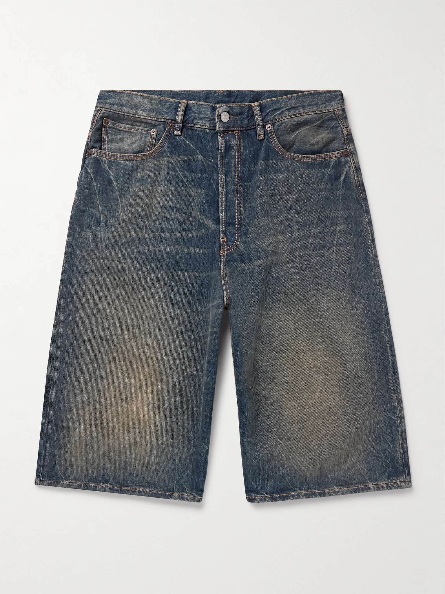 Acne Studios Judda Straight-Leg Denim Shorts | mrporter