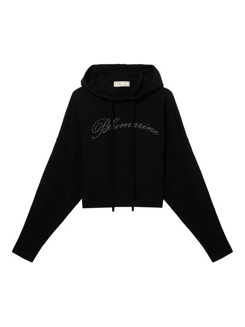 rhinestone-embellishment hoodie - 1