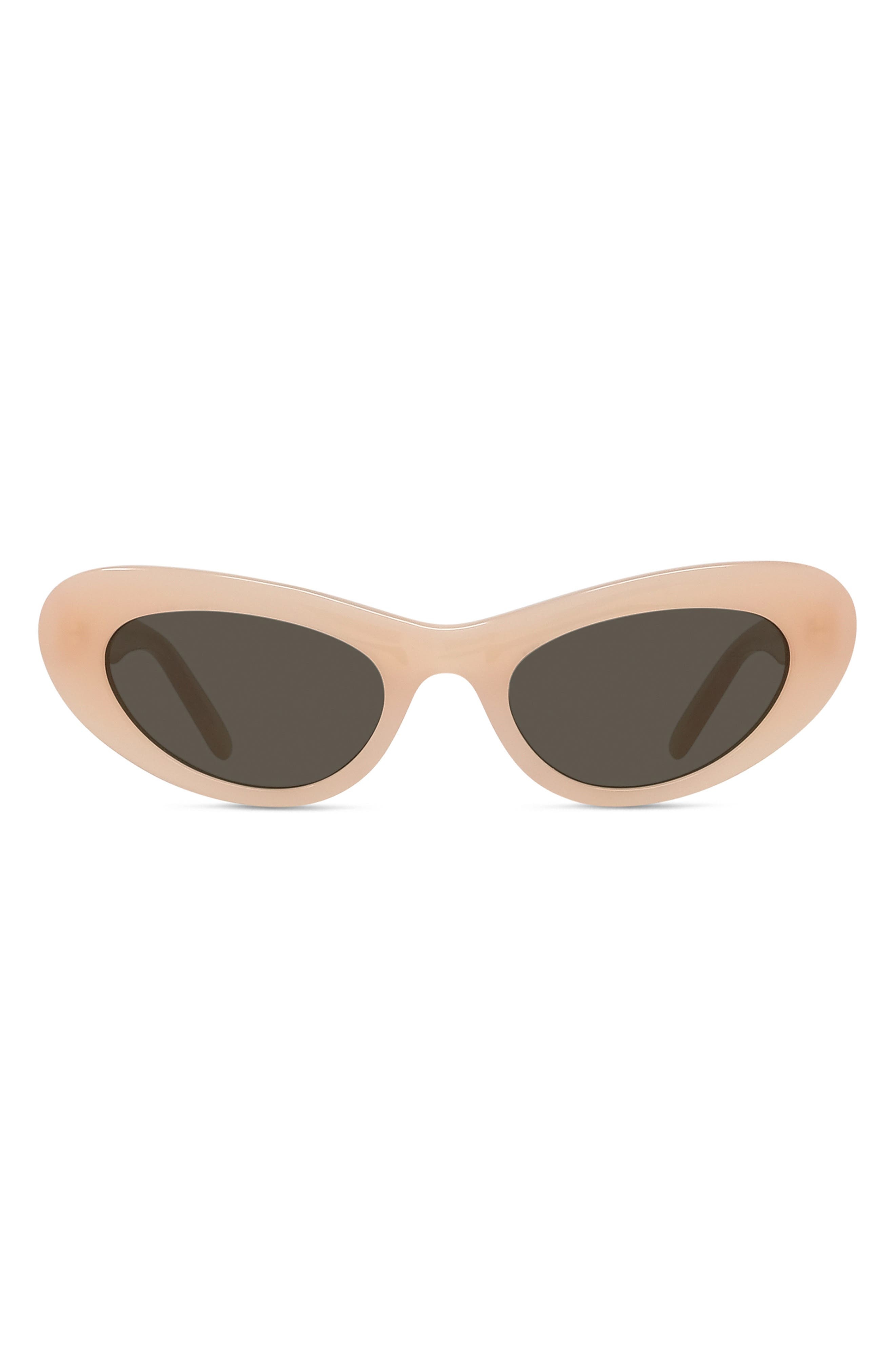 Loewe Slim 54mm Cat Eye Sunglasses in Shiny Pink /Brown at Nordstrom - 1