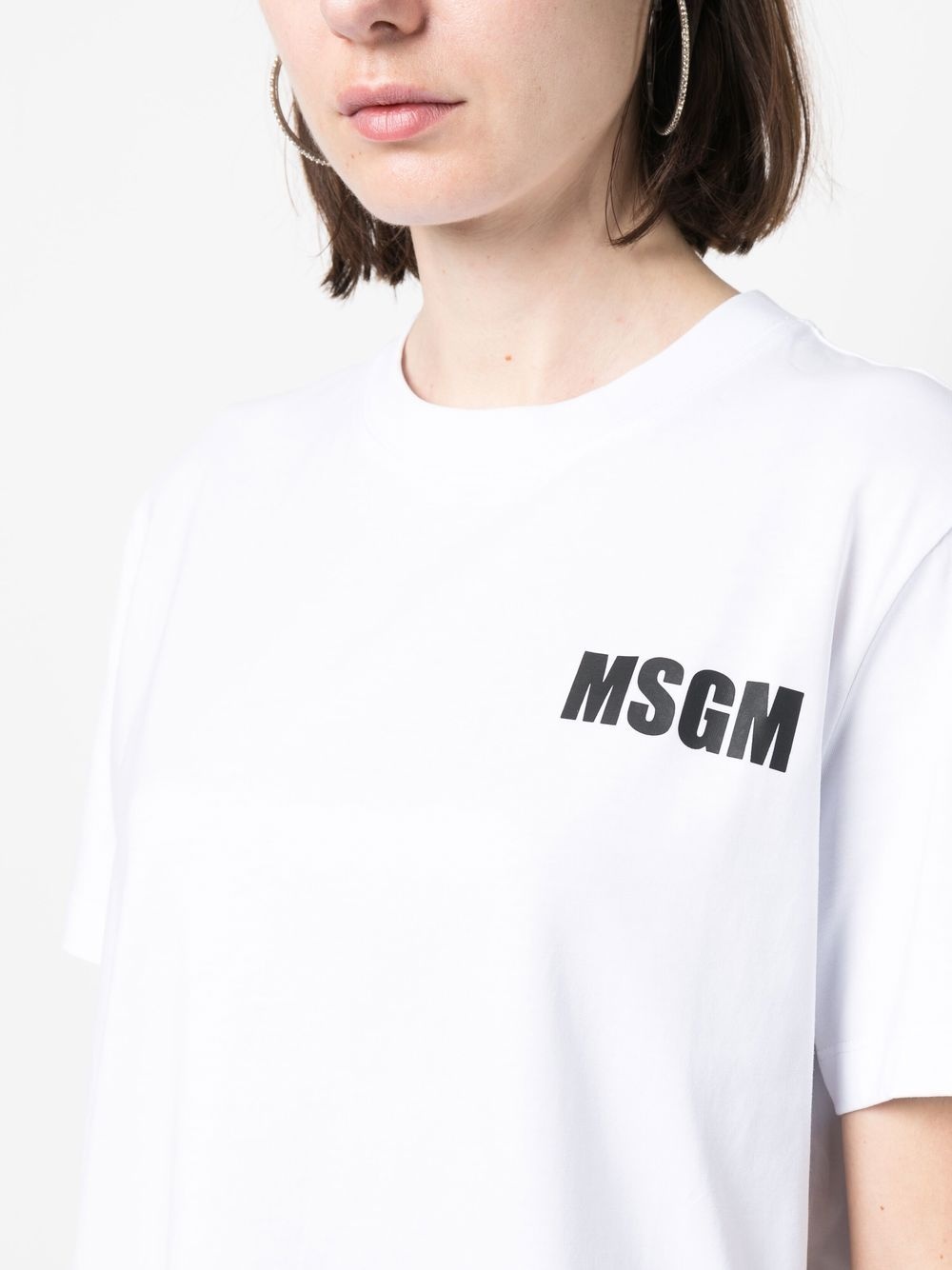 logo-print round-neck T-shirt - 5
