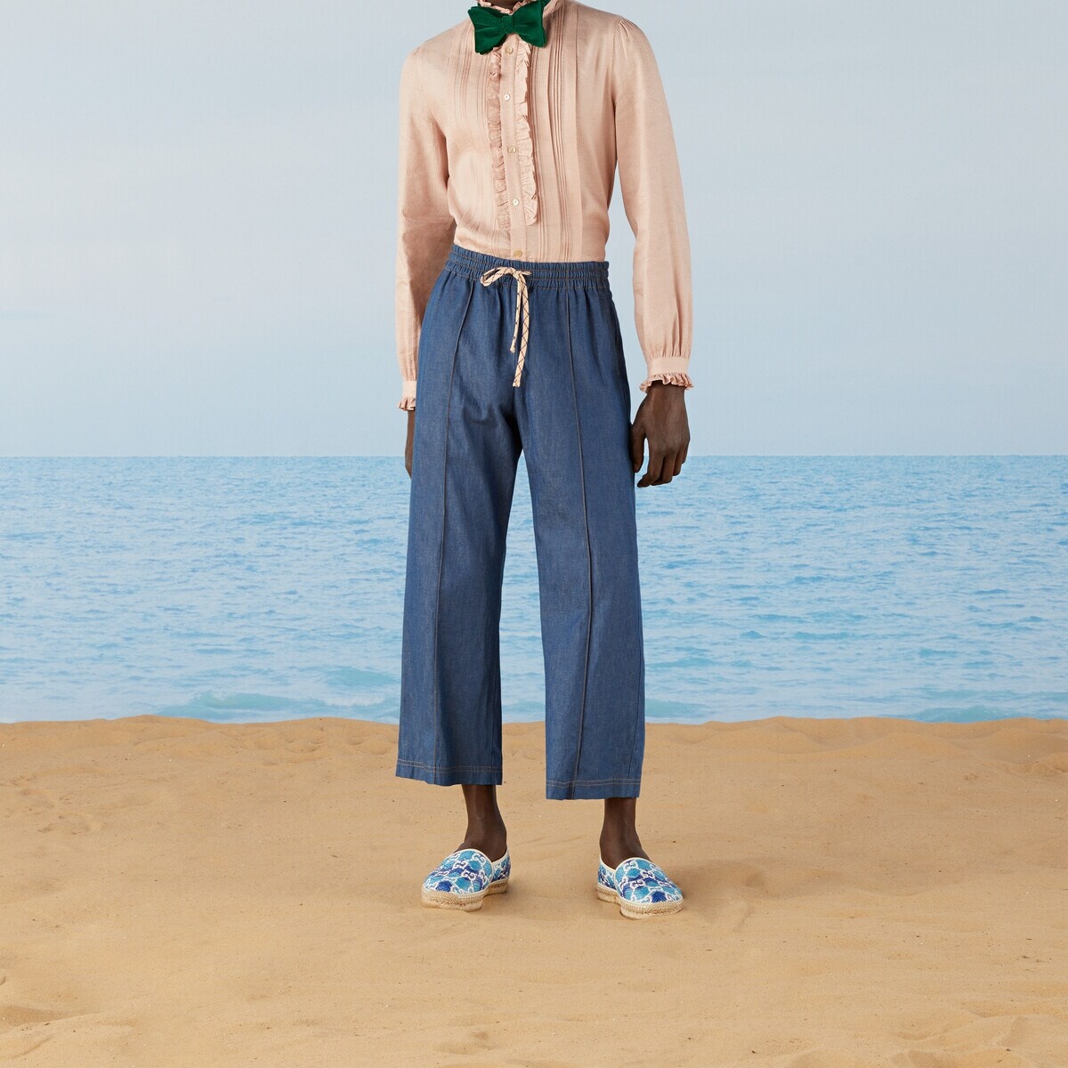 Denim pant with embroidery - 6