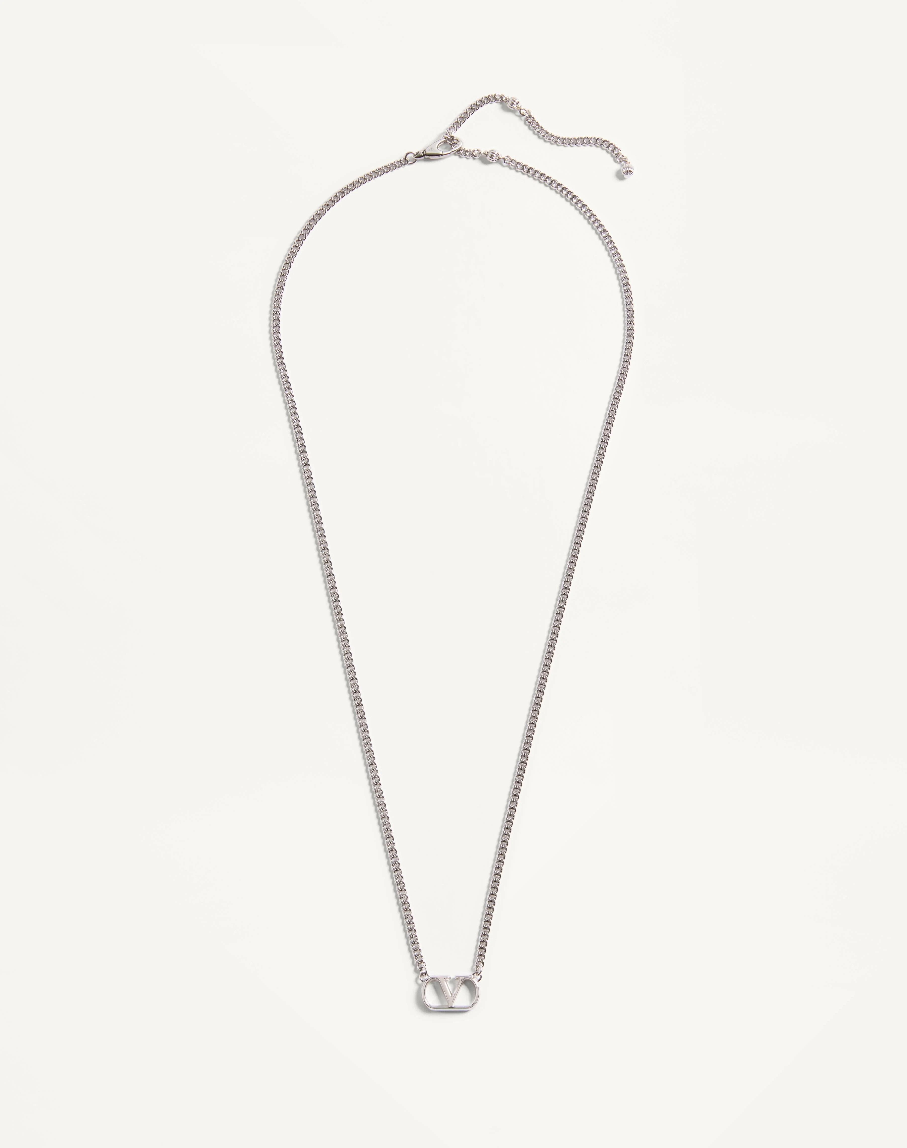 VALENTINO GARAVANI VLOGO SIGNATURE METAL NECKLACE - 1