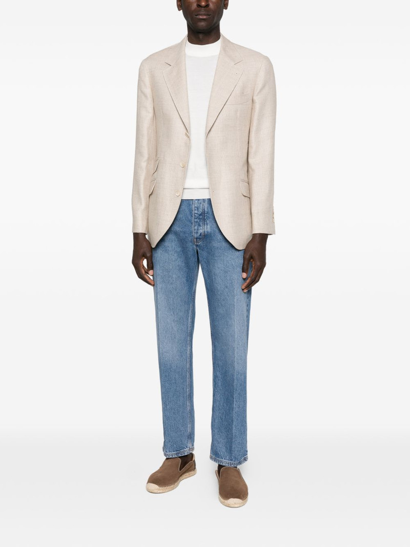 Brunello Cucinelli embroidered-logo knitted T-shirt outlook