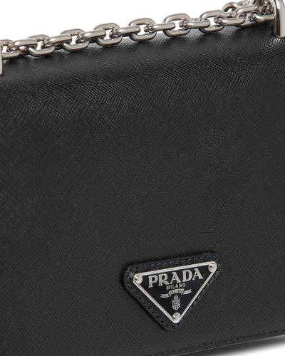 Prada Nylon and Saffiano Leather Shoulder Bag outlook