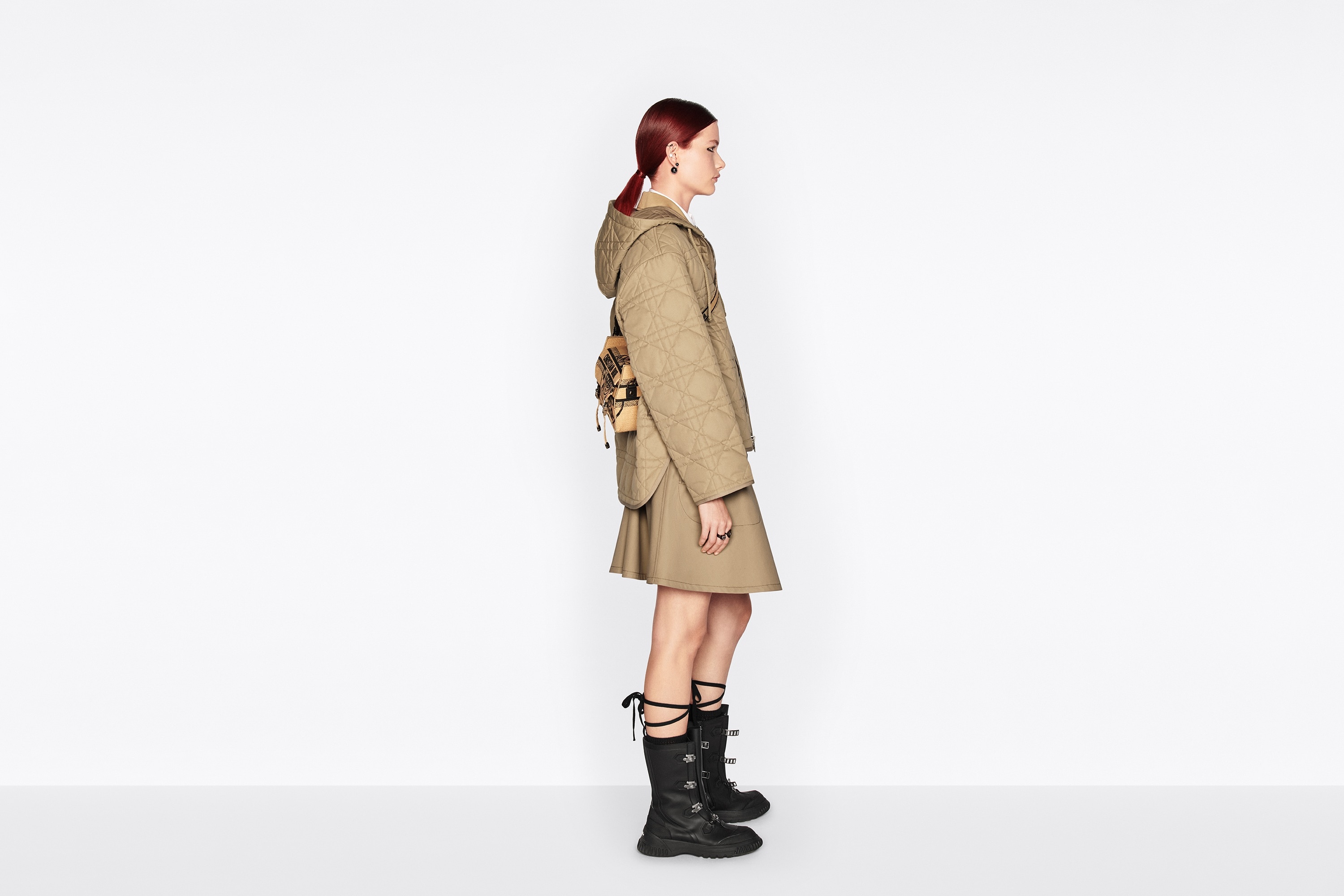 Macrocannage Hooded Peacoat - 5