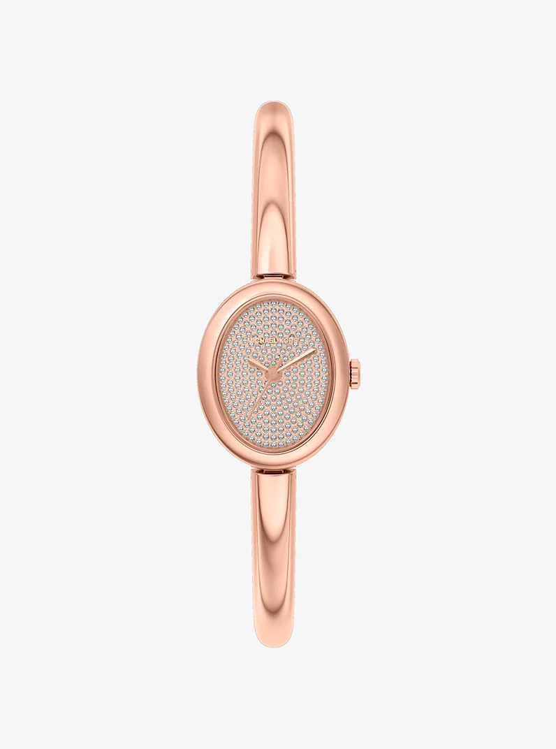 Petite Maude Rose Gold-Tone Bangle Watch - 1