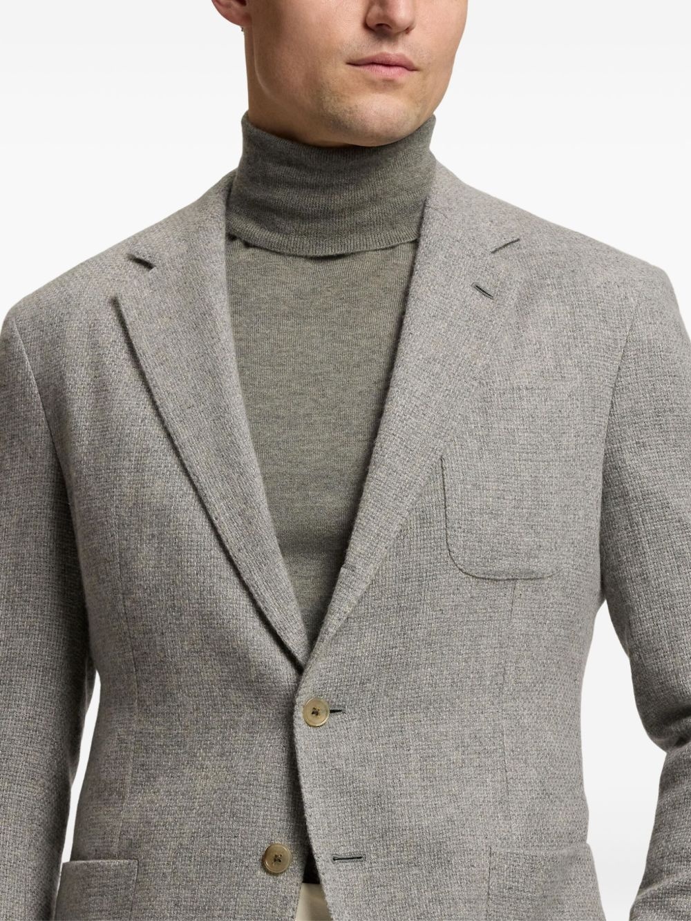 cashmere single-breasted blazer - 6