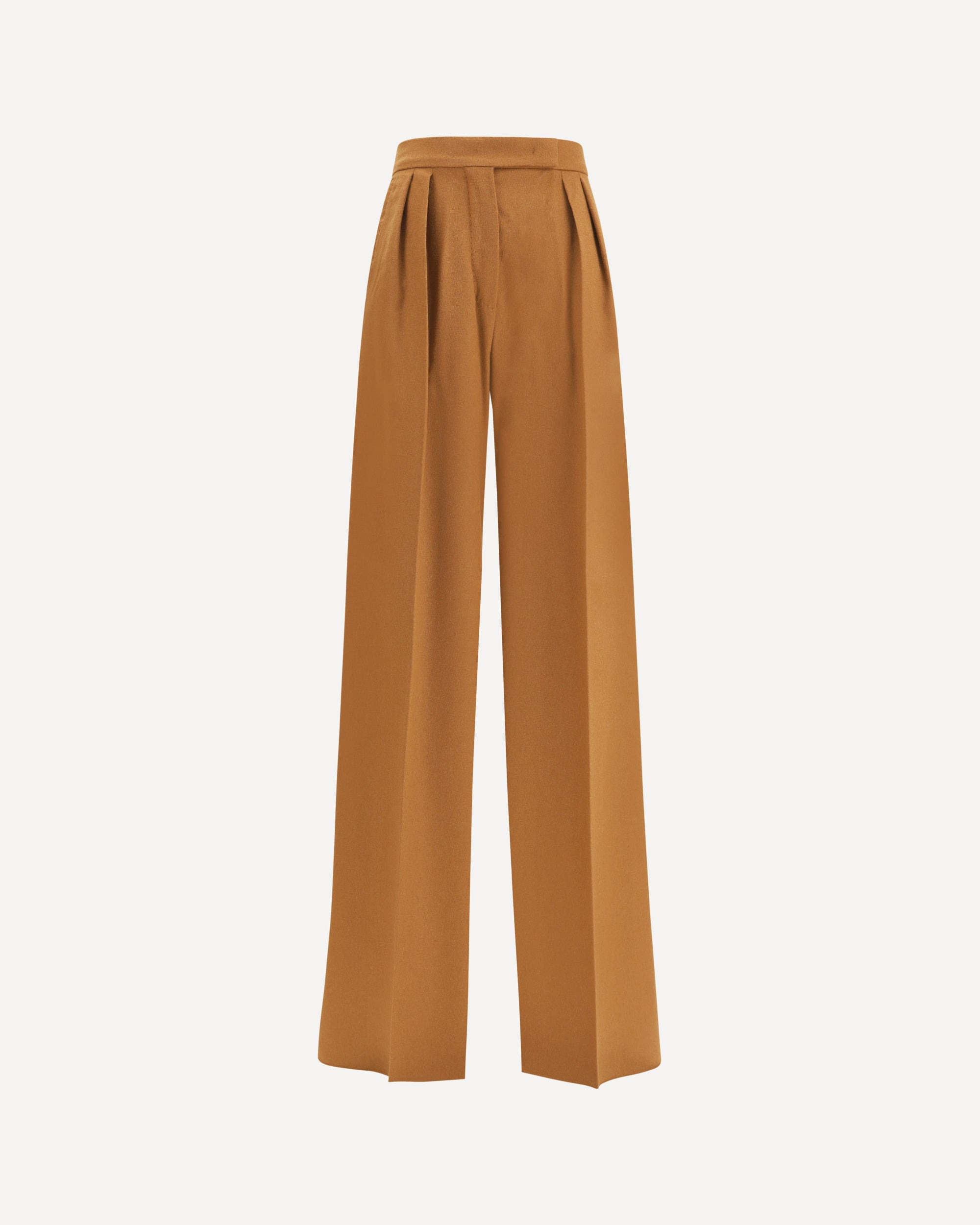 Wide Camel Drap Pants - 1