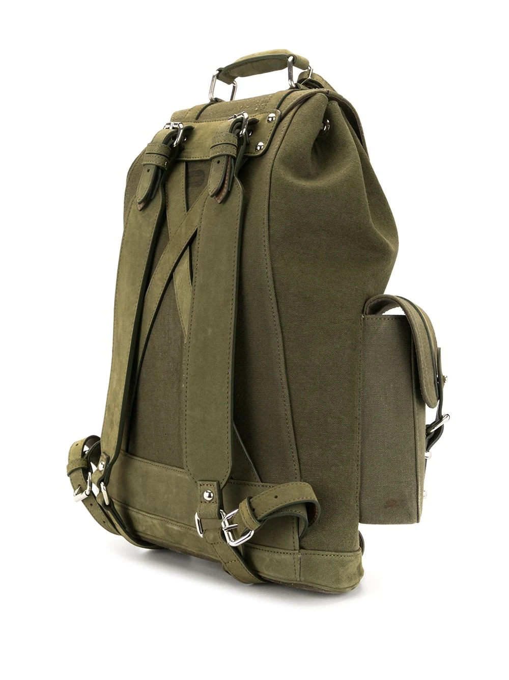 utility-style canvas backpack - 3