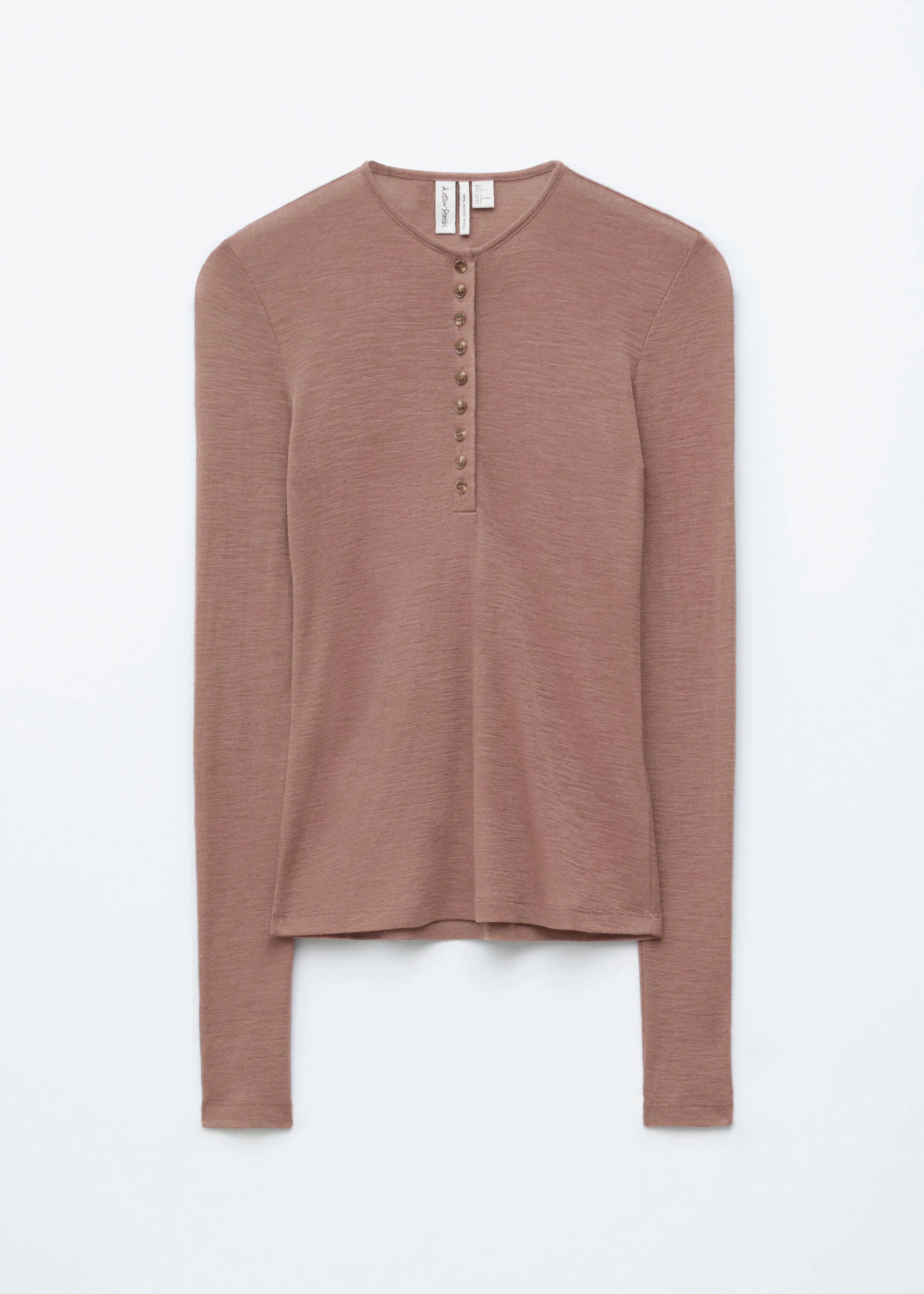 Half-Placket Wool Top - 1