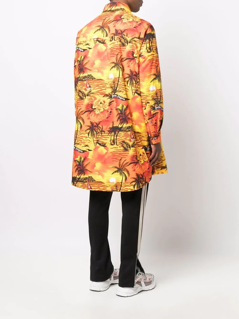 x Moncler tropical-print padded coat 5