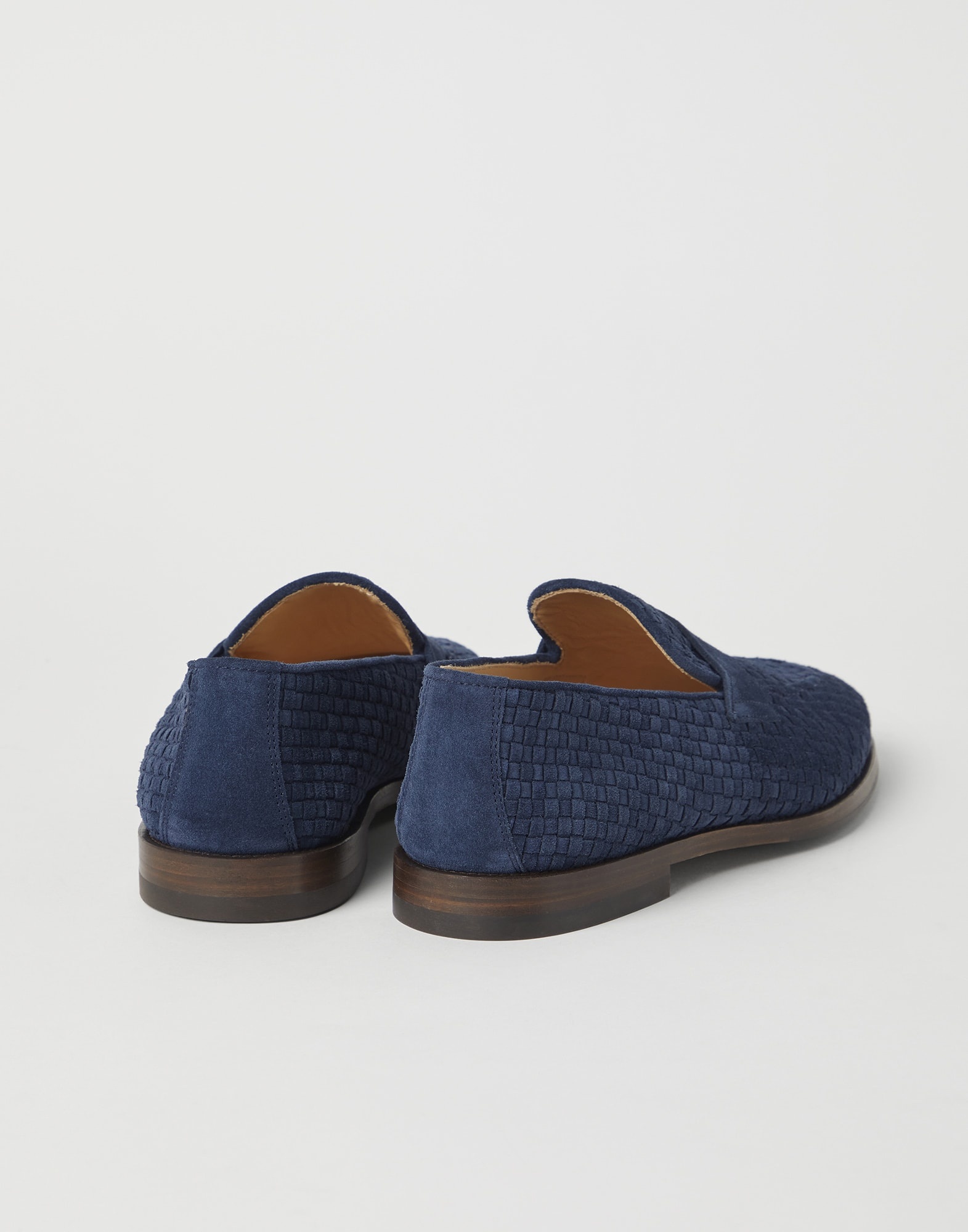 Woven suede penny loafers - 2
